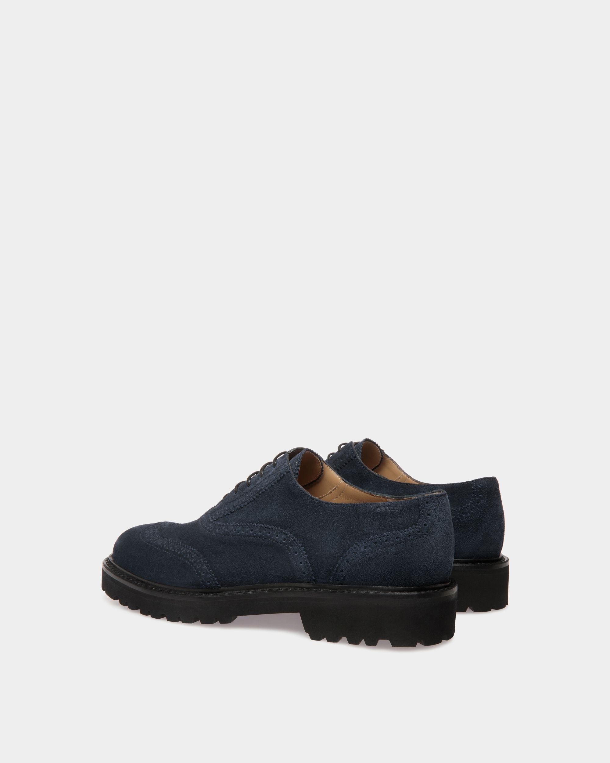 Lace-Ups In Blue Leather - Men's - Bally - 03
