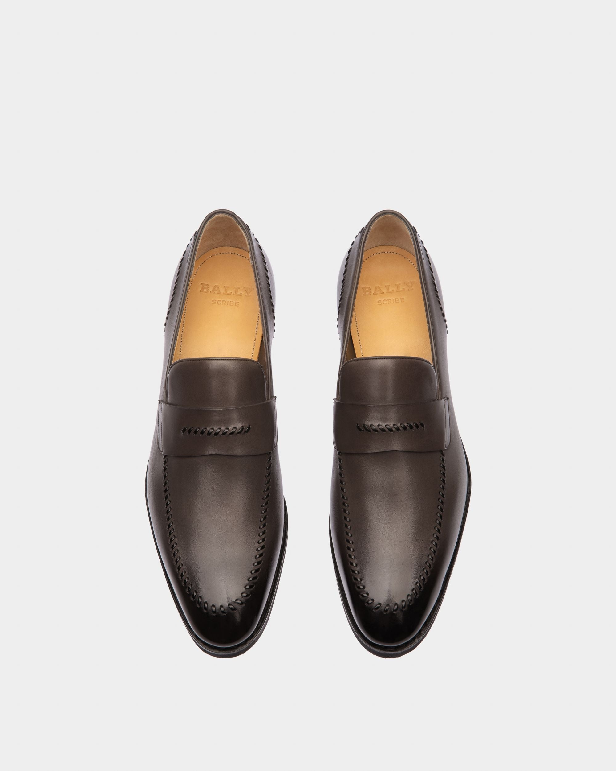 Scober Loafer Aus Militärgrünem Leder - Herren - Bally - 02