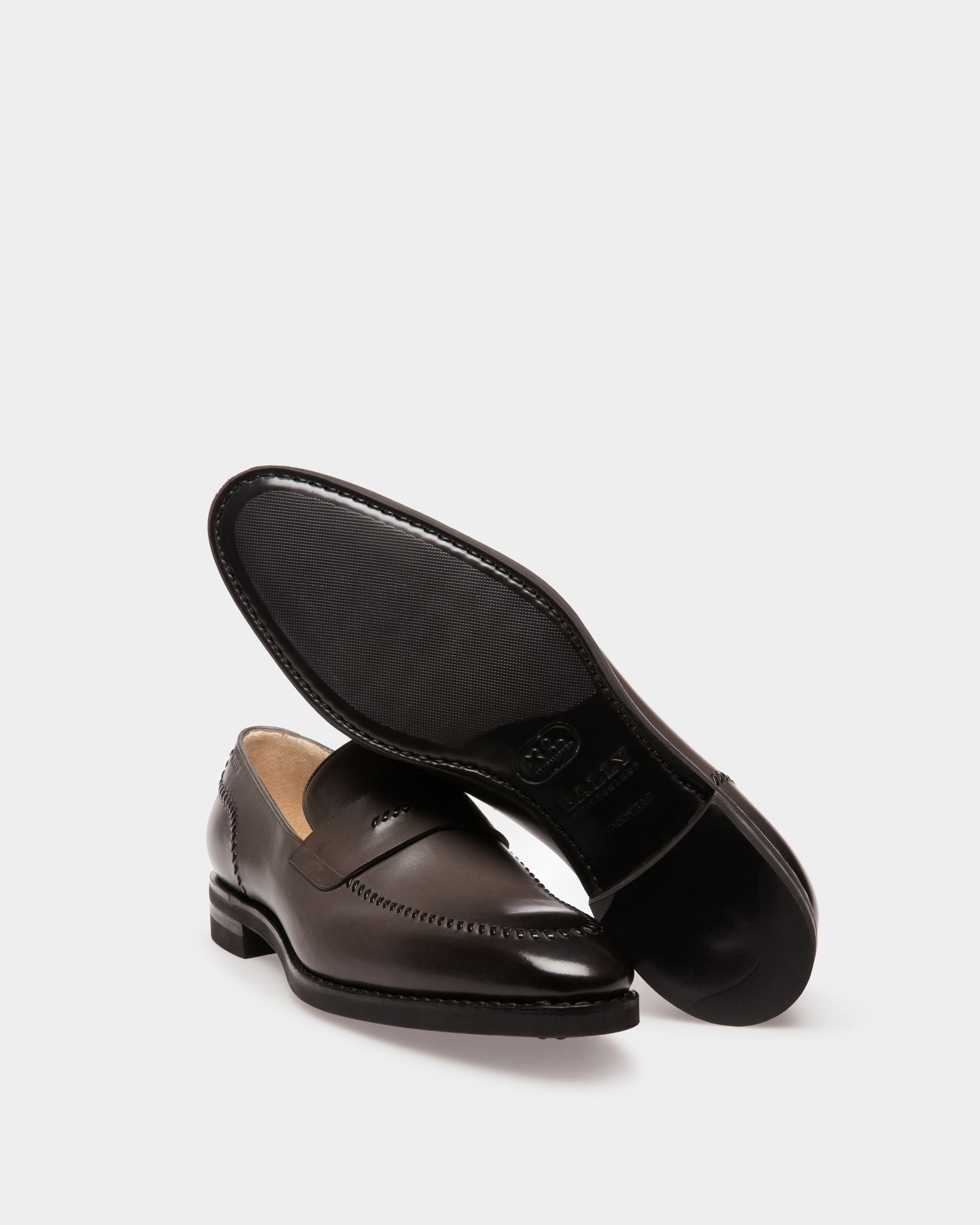 Scober Loafer Aus Militärgrünem Leder - Herren - Bally - 05