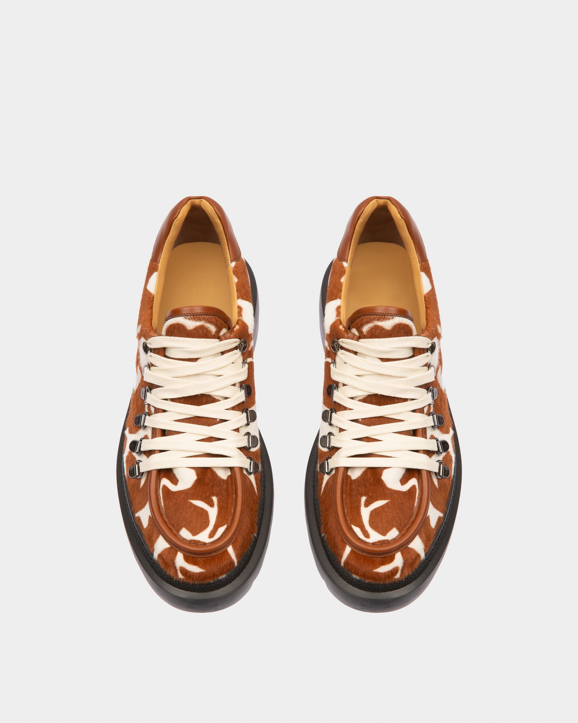 Varshal Derbies En Cuir Blanc Et Marron - Homme - Bally - 02
