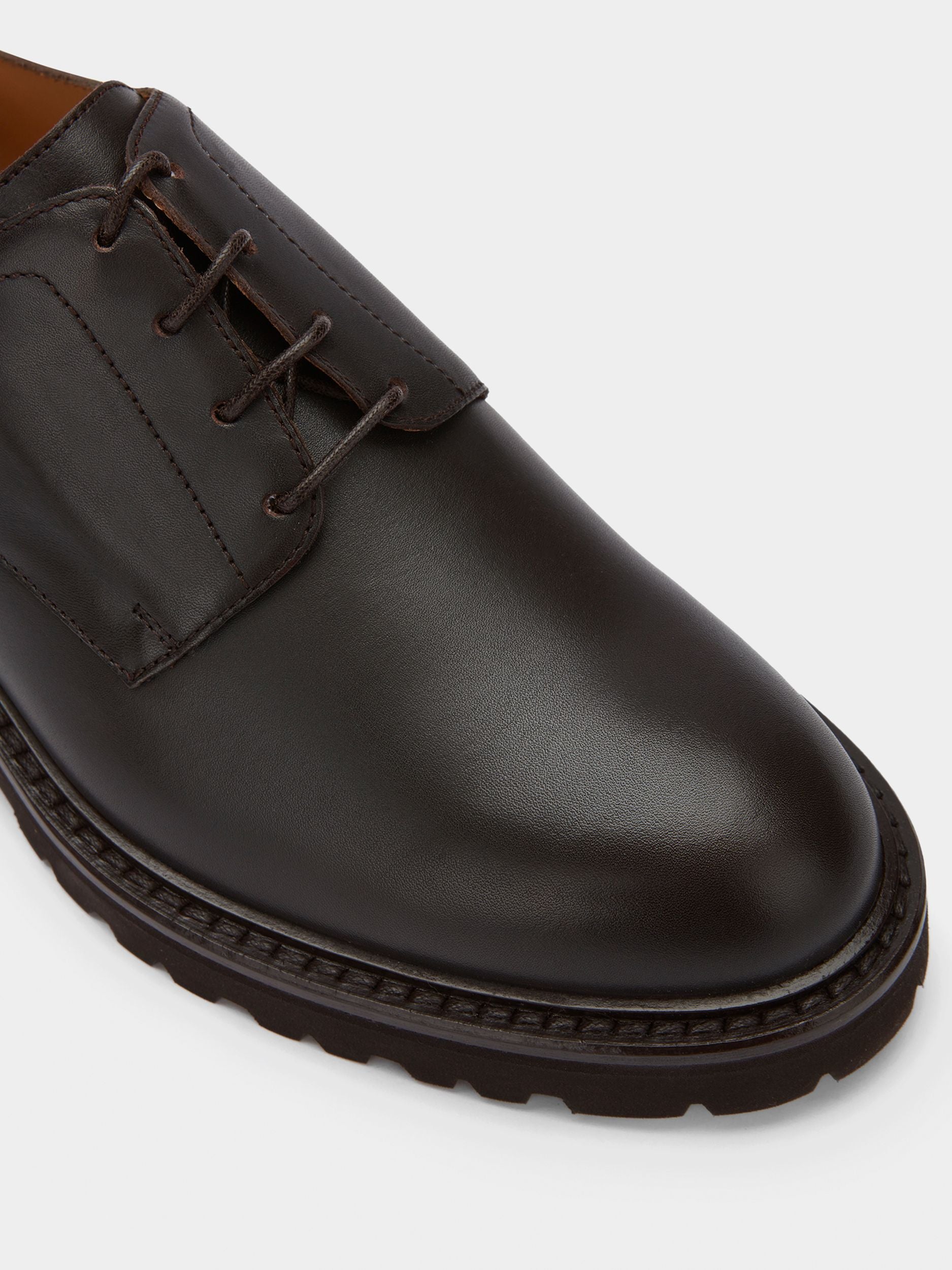 Men's Chocolate Leather Derby Shoes - Men's - Bally - 05