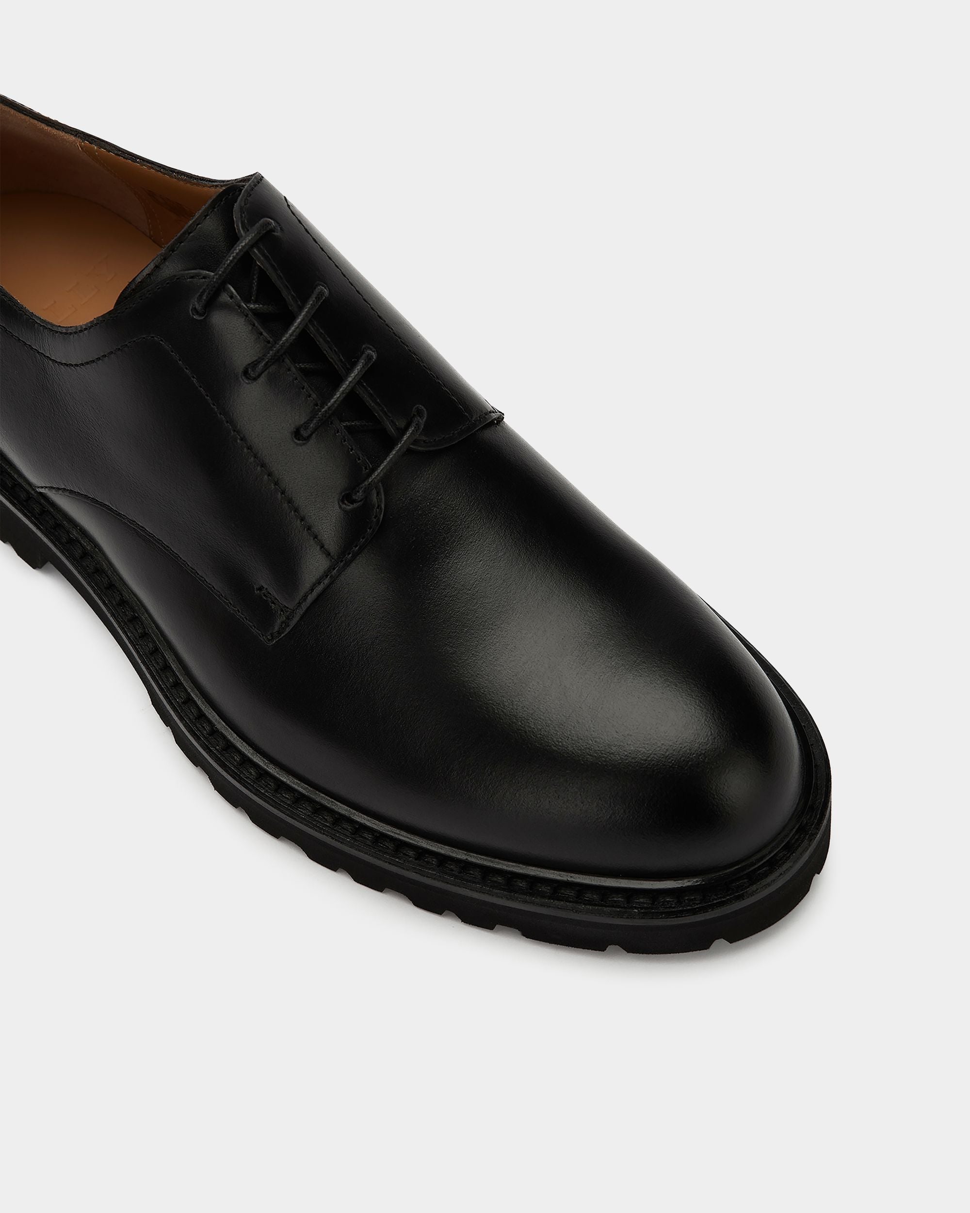 Men's Black Derby Shoes - Hombre - Bally - 05