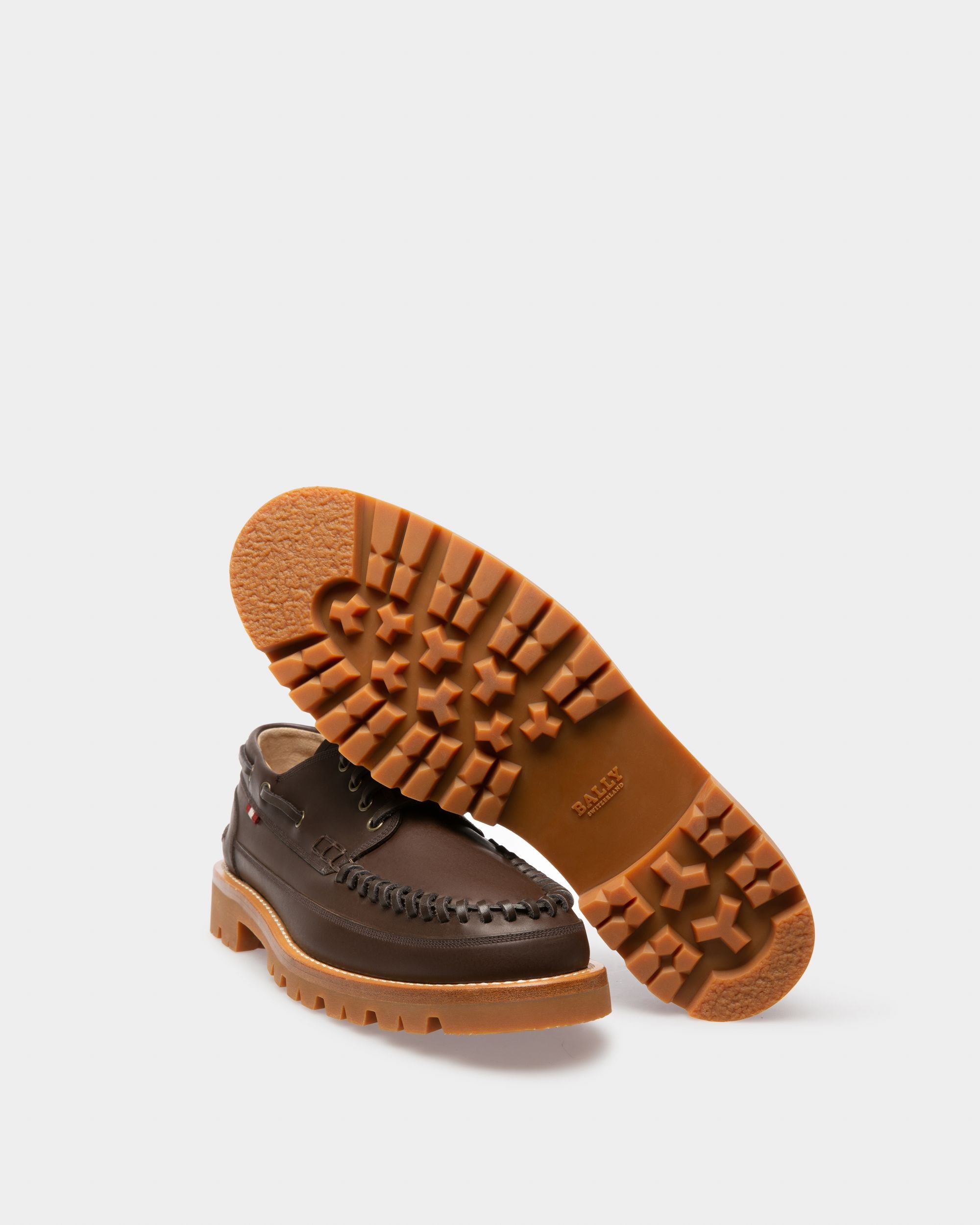Tristan Derbies En Cuir Marron - Homme - Bally - 04