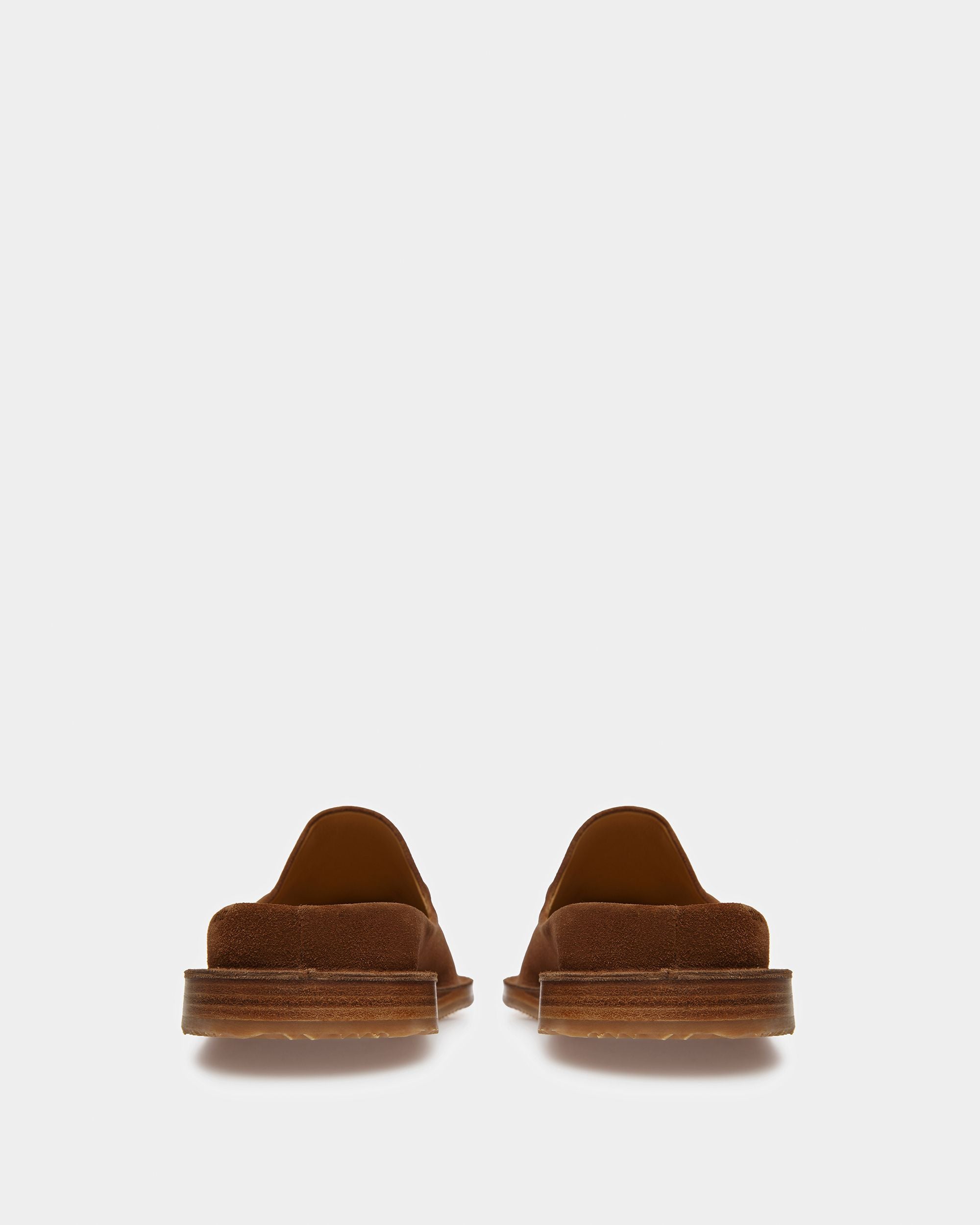 Fosko Slippers En Cuir Brun - Homme - Bally - 03