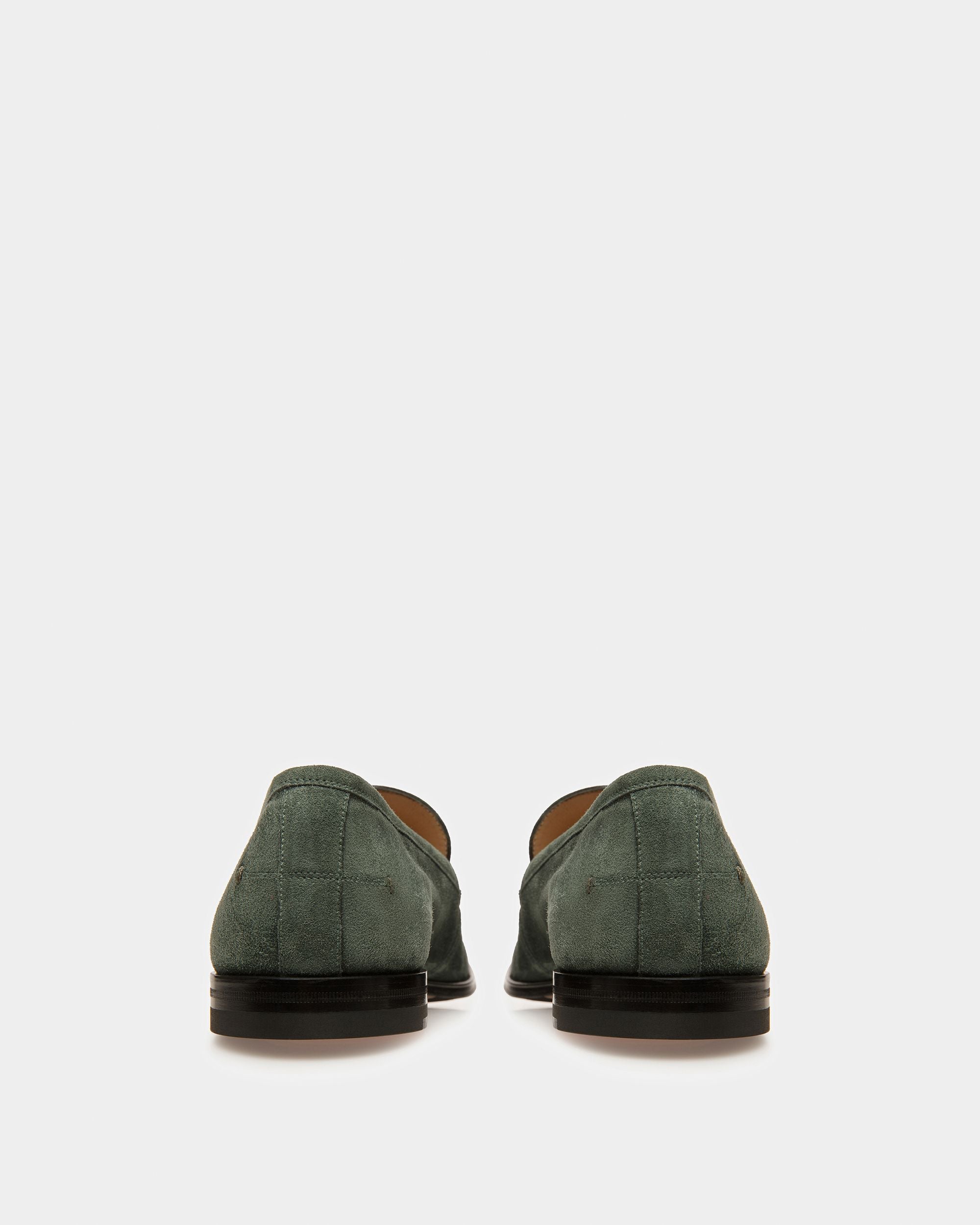 Webb Leder-Loafer In Salbeigrün - Herren - Bally - 03