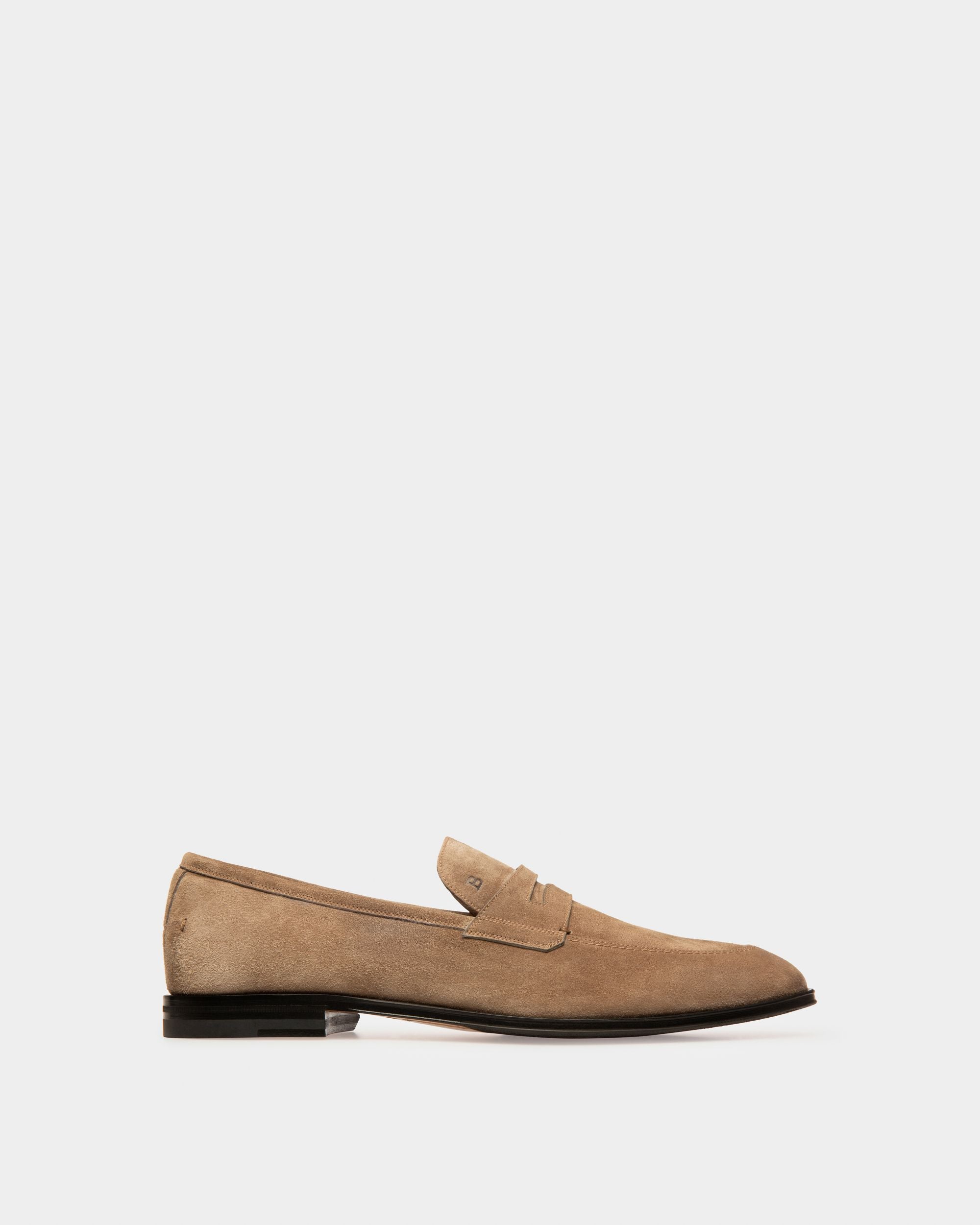 Webb Loafer Aus Taupefarbenem Leder - Herren - Bally - 01
