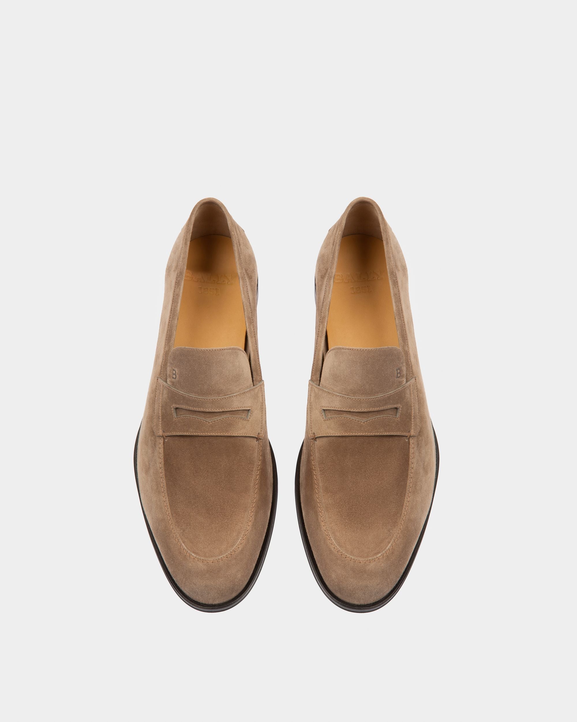 Webb Loafer Aus Taupefarbenem Leder - Herren - Bally - 02