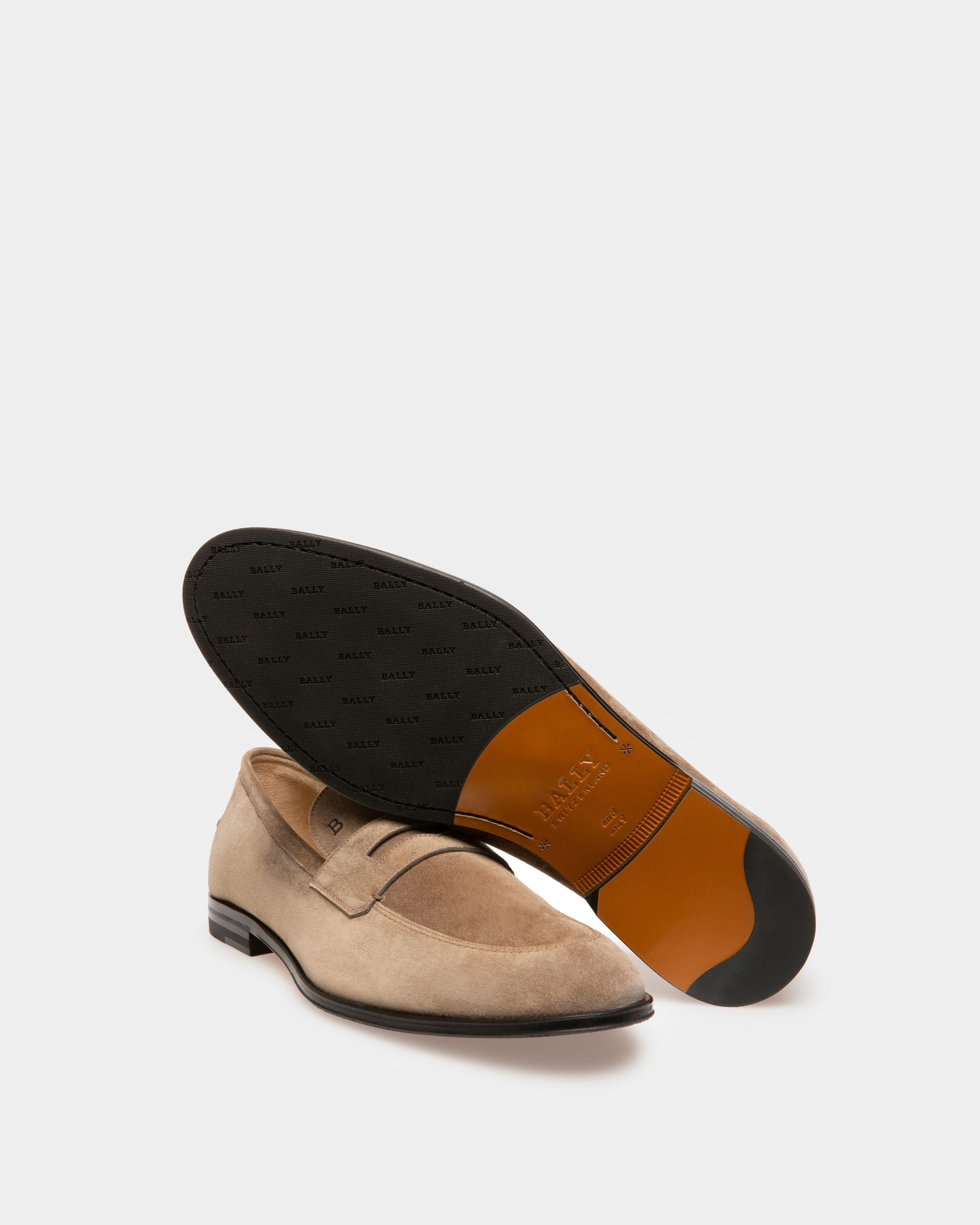 Webb Loafer Aus Taupefarbenem Leder - Herren - Bally - 04