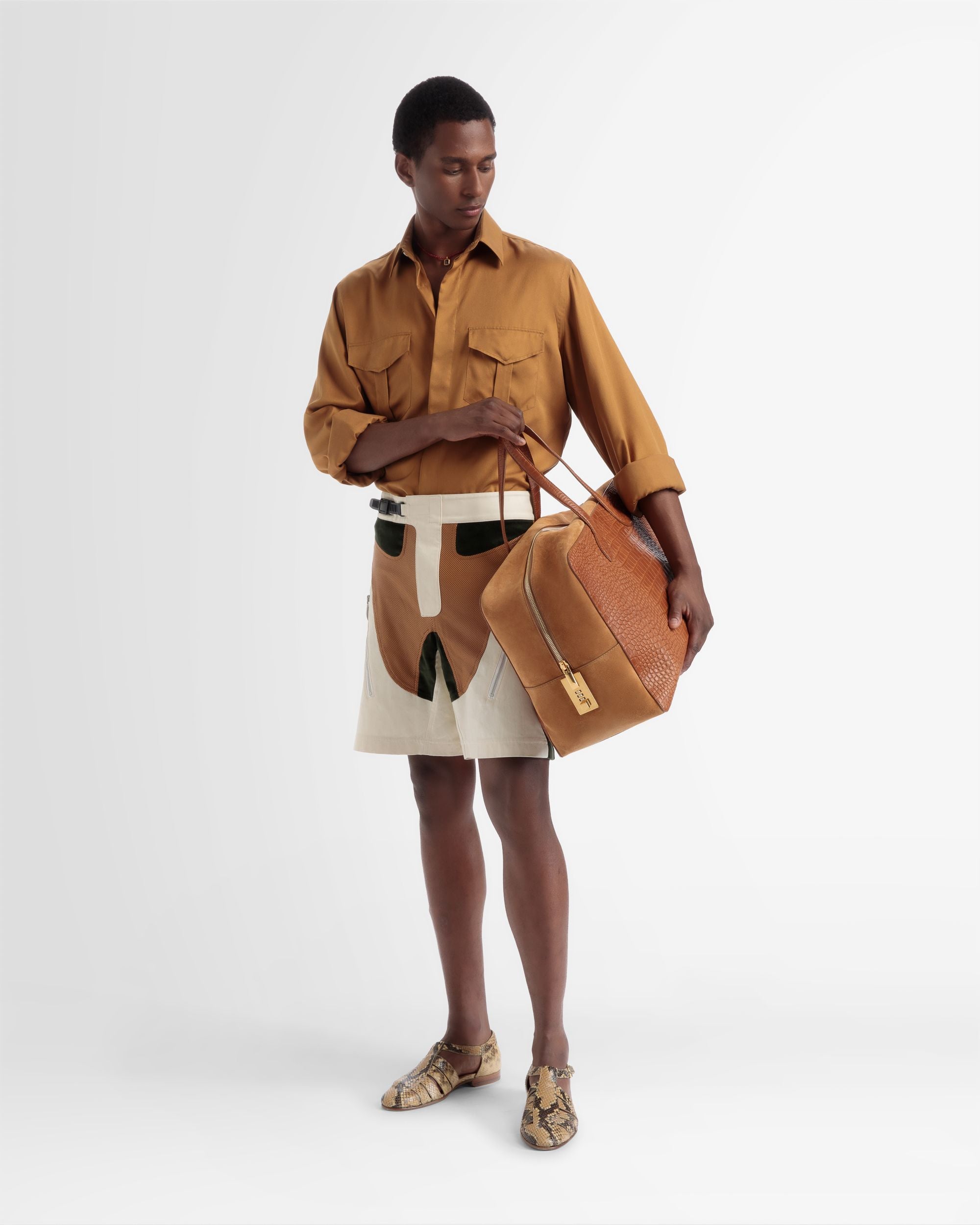 Sandale Salton Finition Imprimé Python - Homme - Bally - 06