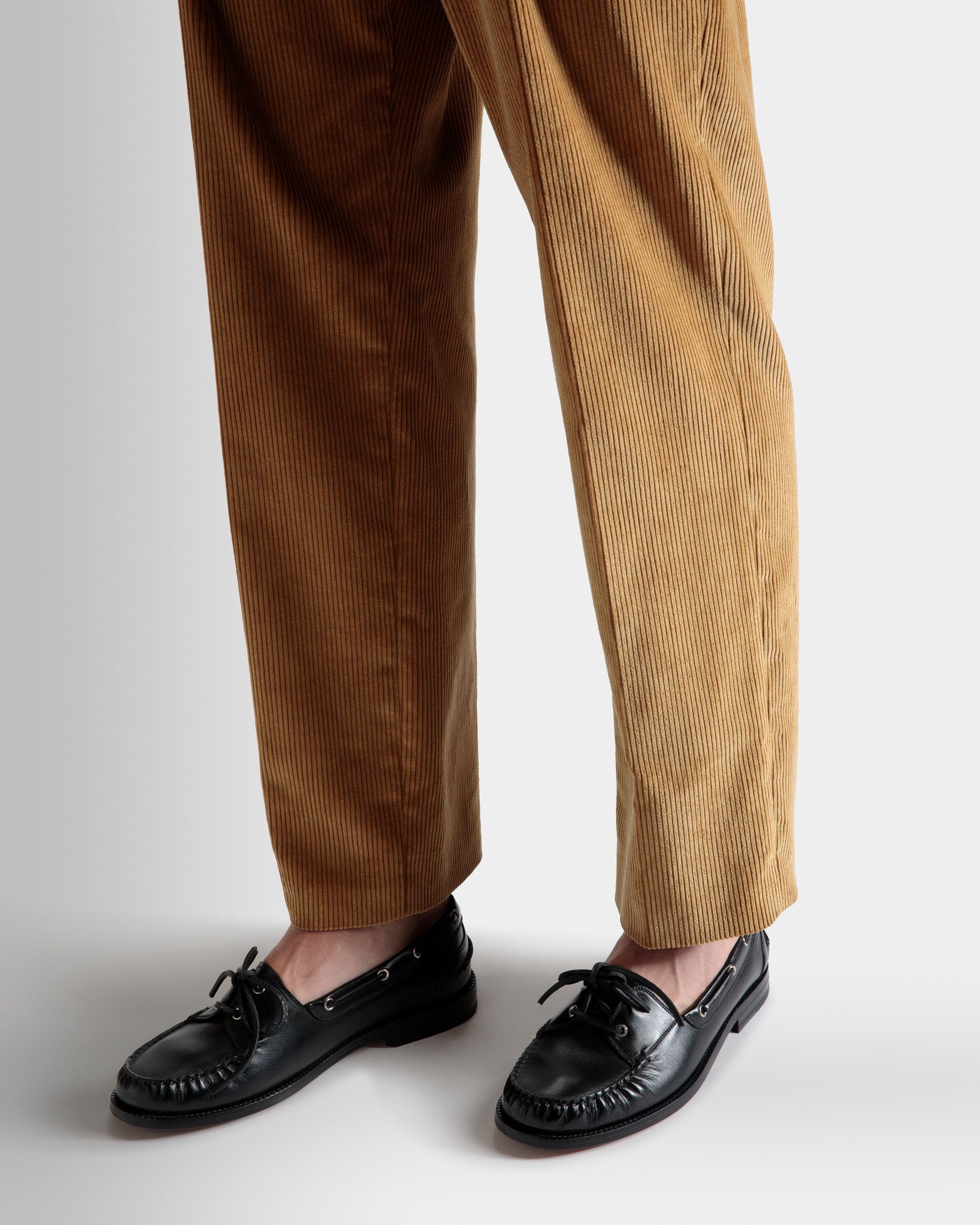 Rome Mocassins In Black Leather - Men's - Bally - 02