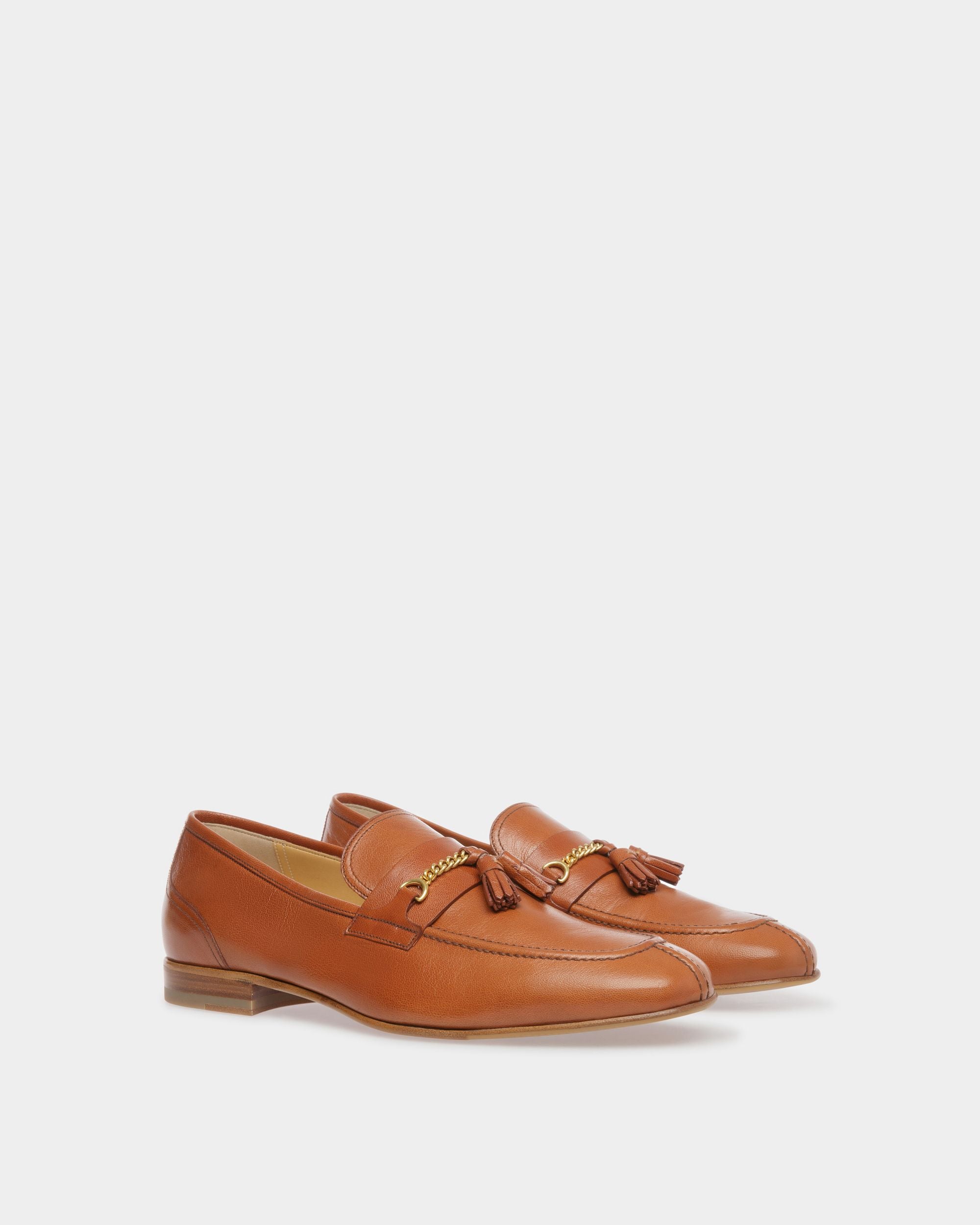 Suisse Loafers In Brown Leather - Men's - Bally - 02