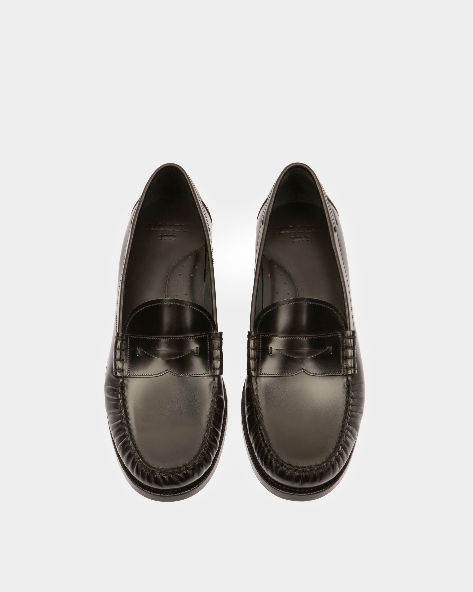 Coelo Mocassins En Cuir Noir - Homme - Bally - 02