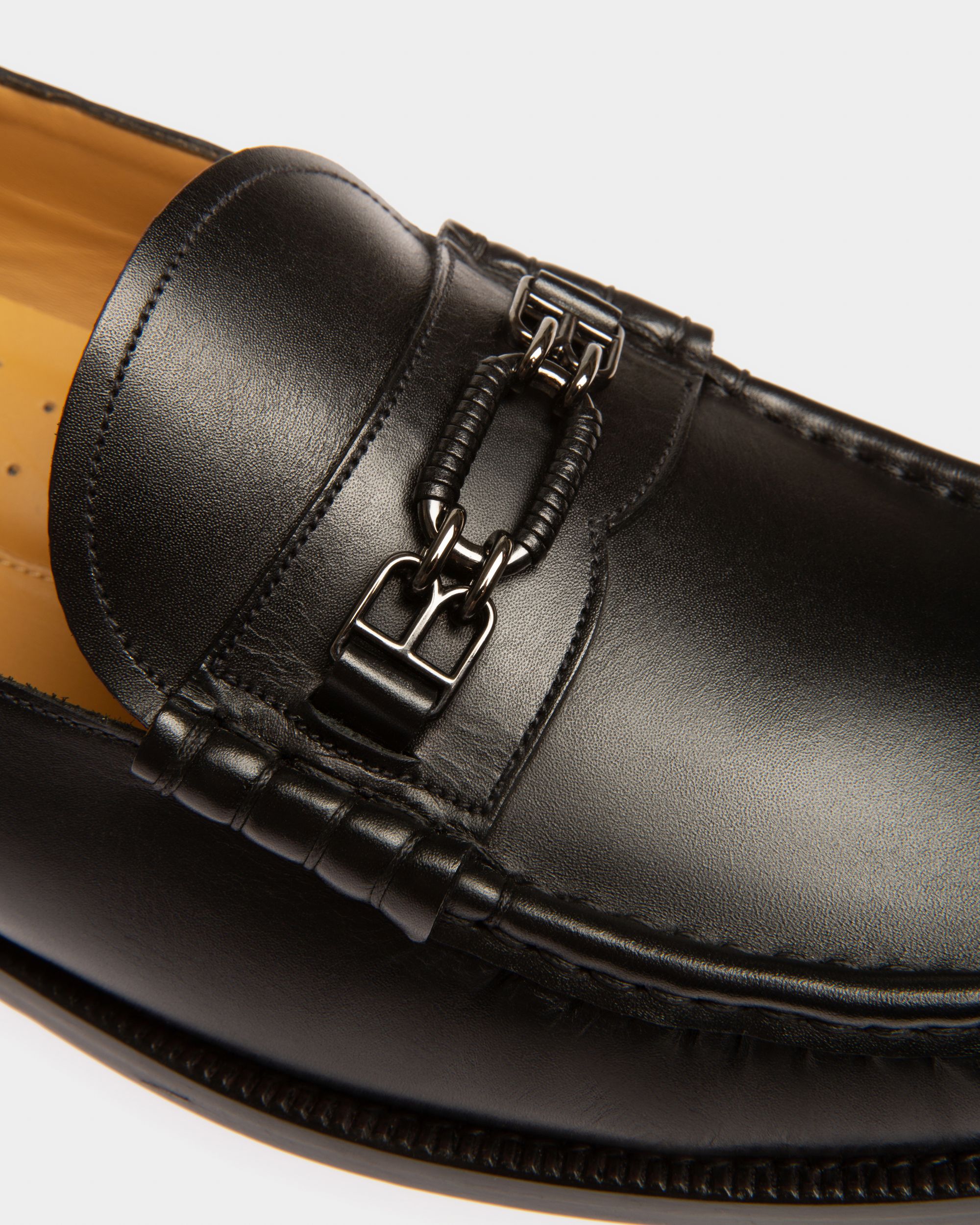 Coriano Mocassins En Cuir Noir - Homme - Bally - 05