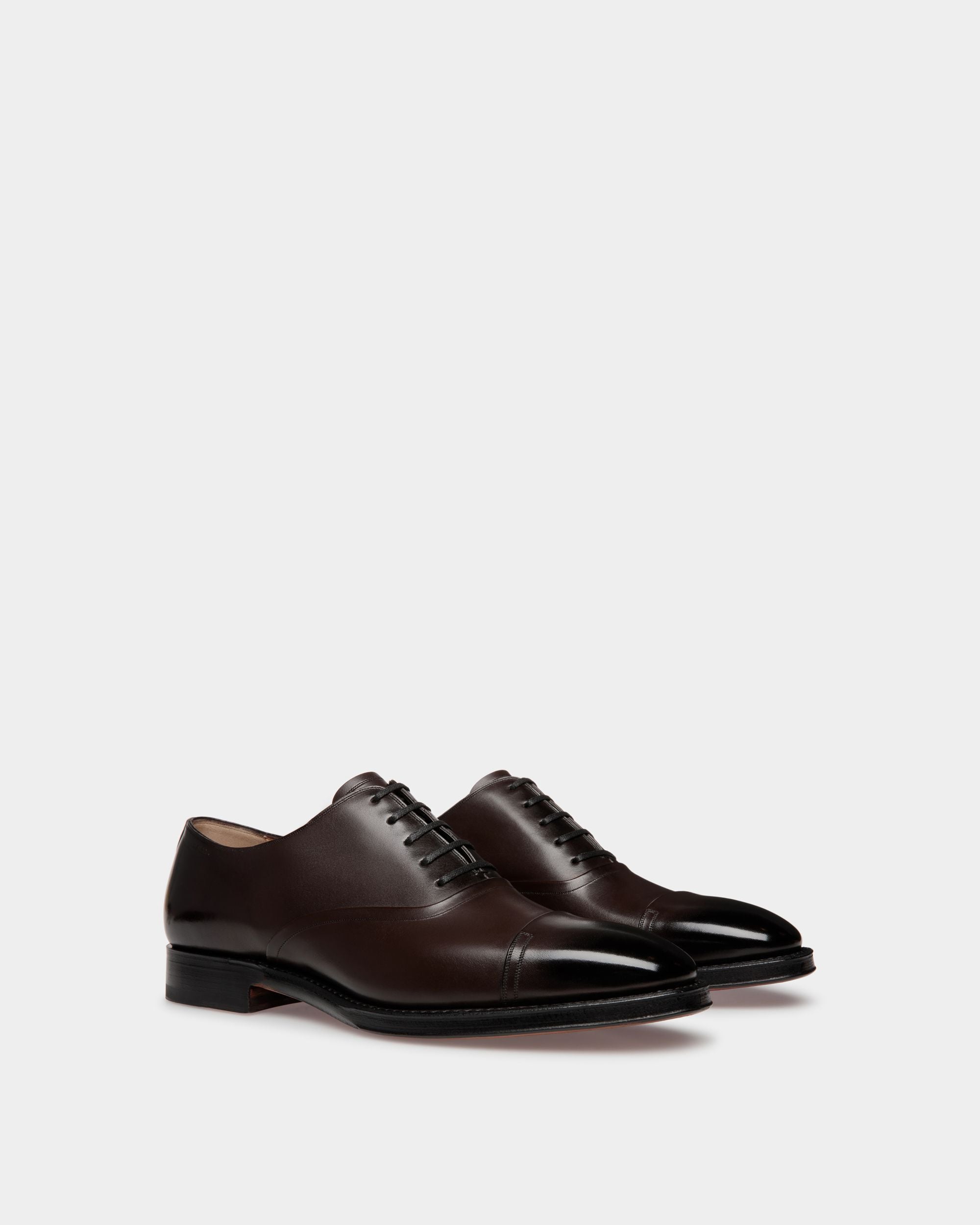 Richelieus Scribe En cuir marron - Homme - Bally - 02