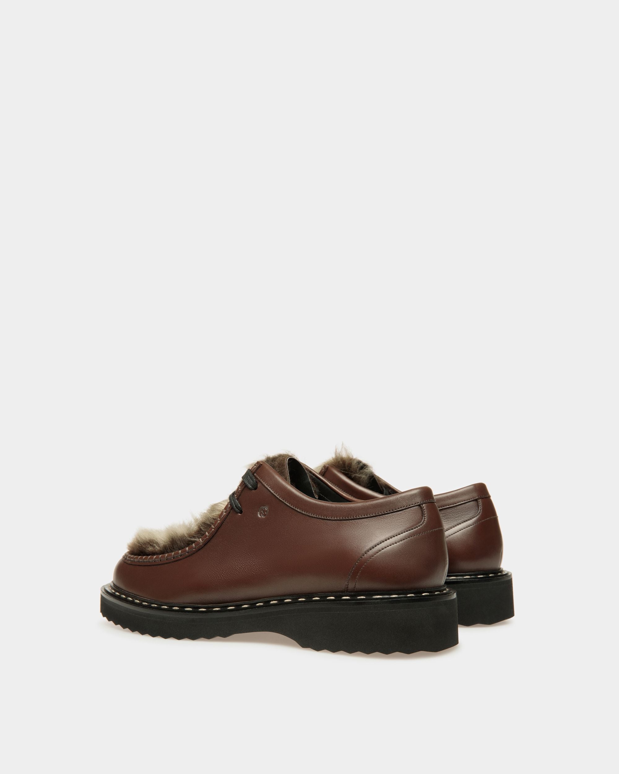 Neasden Derby Shoes In Brown Leather - Men's - Bally - 03