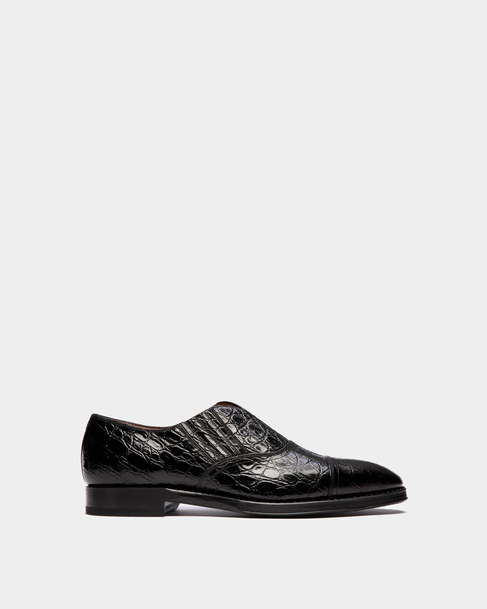 Scribe Loafer Aus Bedrucktem Leder In Schwarz - Herren - Bally - 01