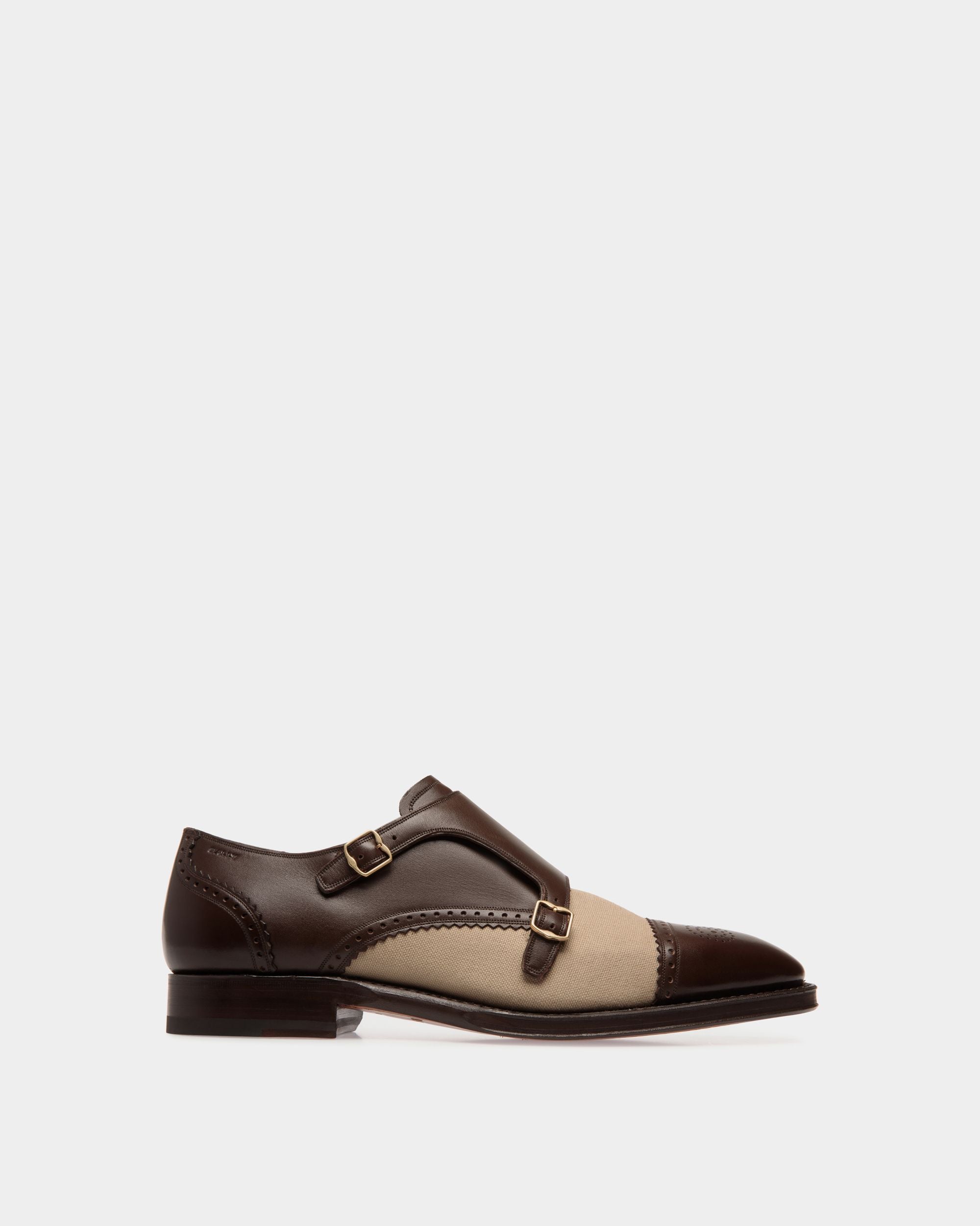 Scribe Monk-Schuh Aus Leder Und Stoff - Herren - Bally - 01