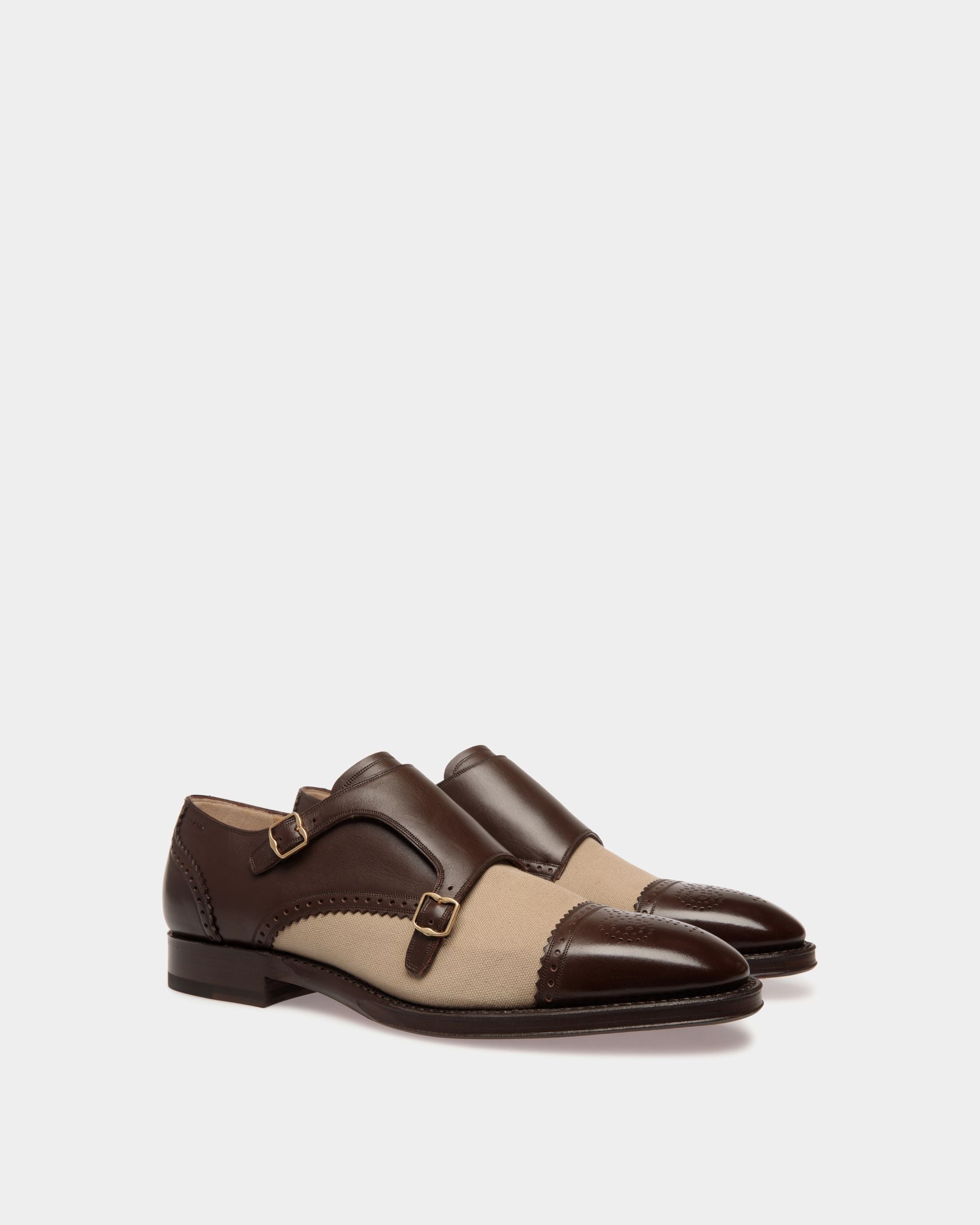 Scribe Monk-Schuh Aus Leder Und Stoff - Herren - Bally - 02