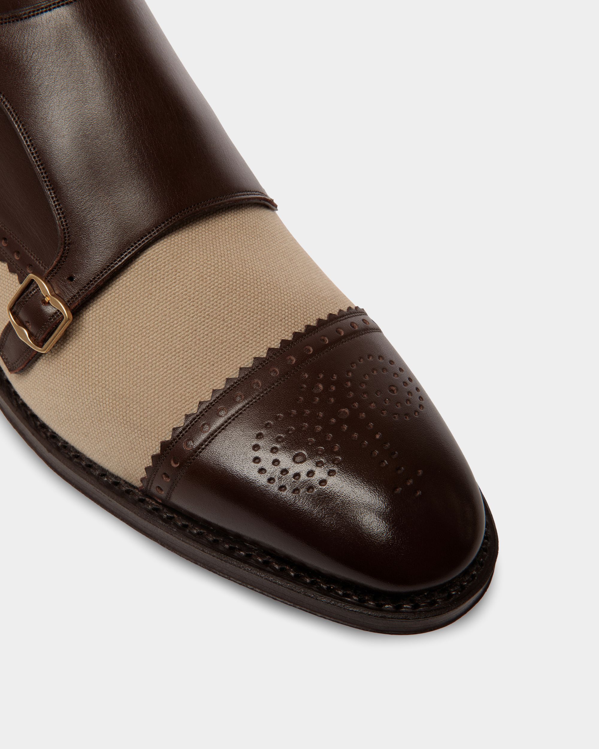Scribe Monk in Leather and Fabric - Men's - Bally - 04