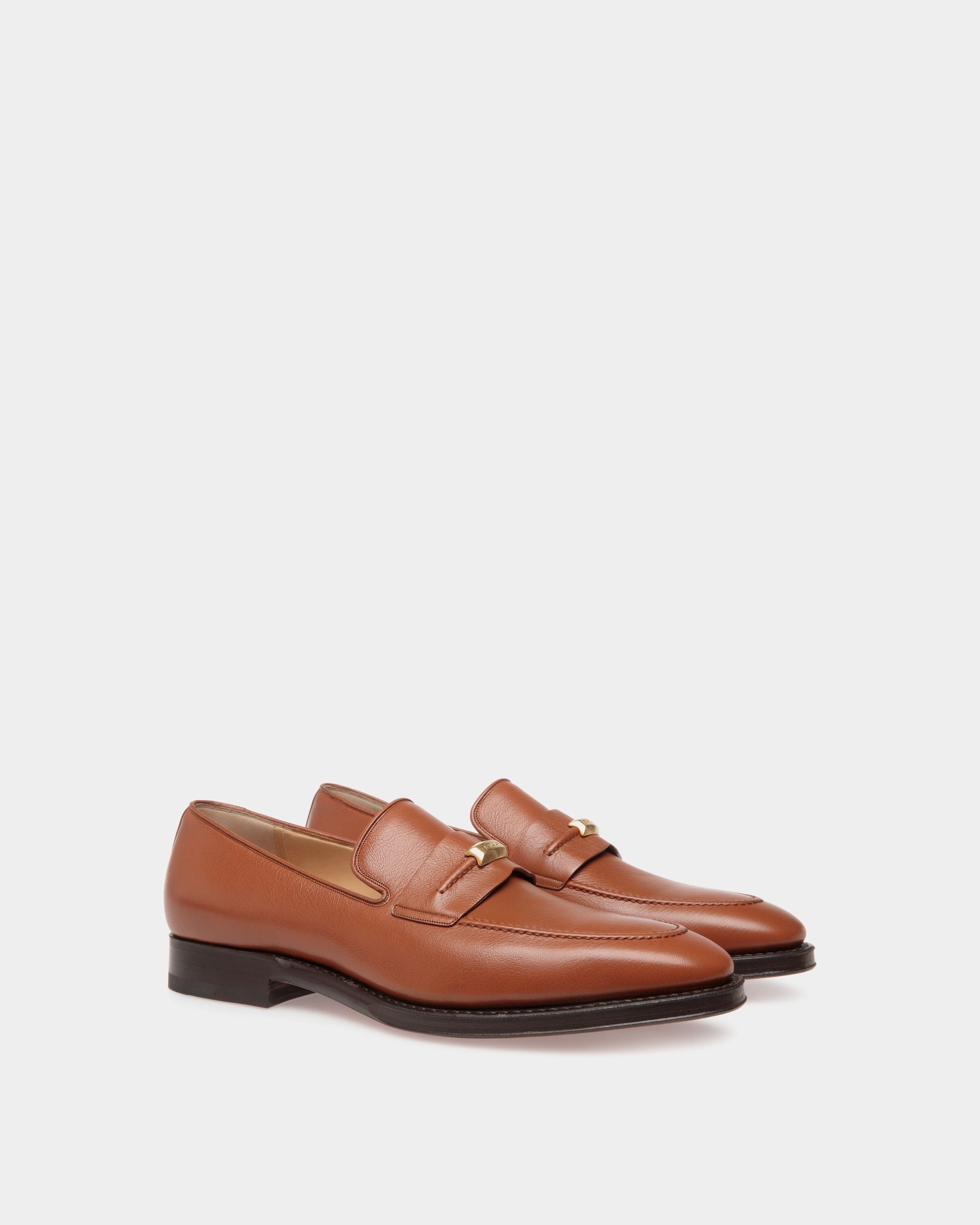 Scribe Loafer In Brown Leather - Homme - Bally - 02