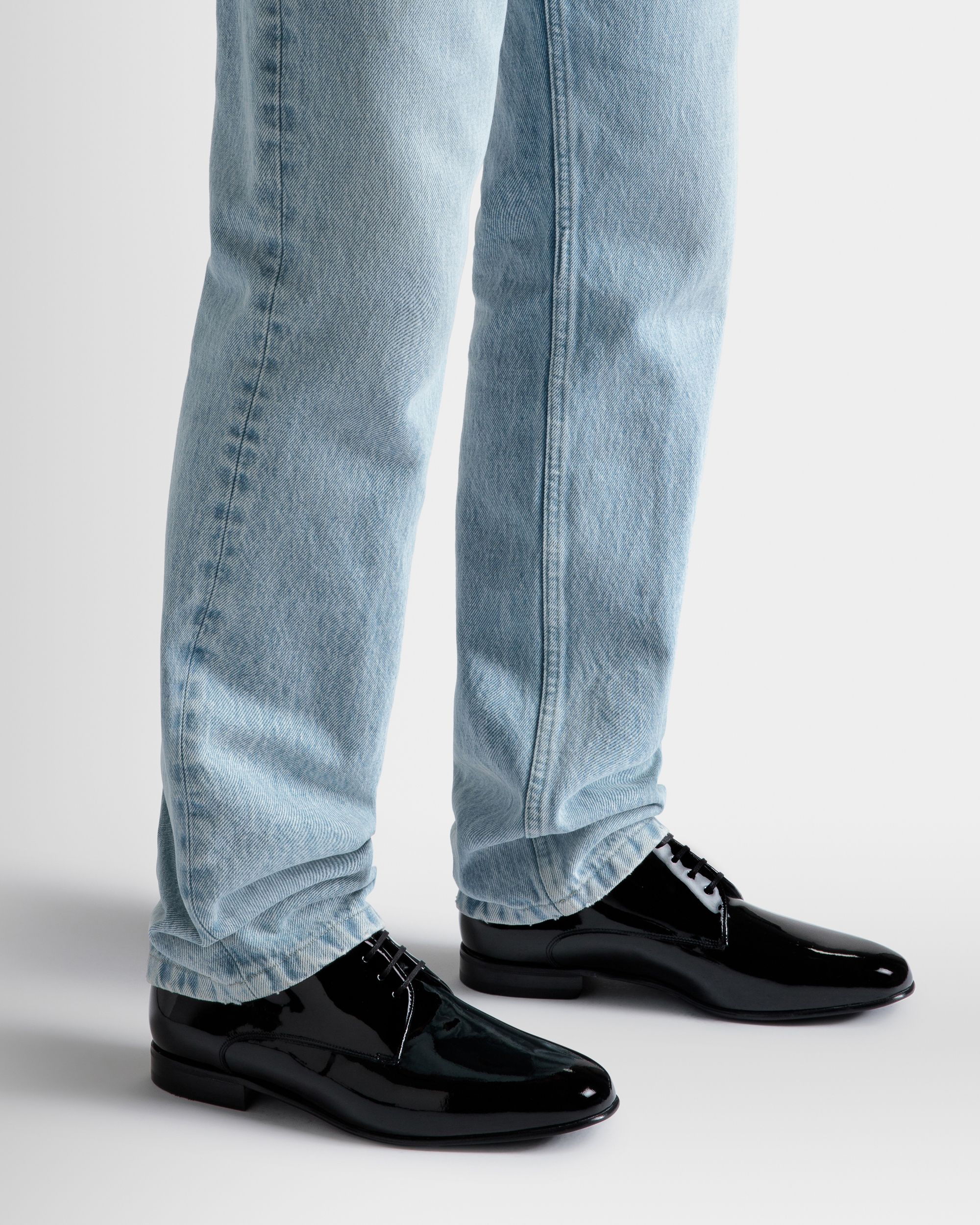 Suisse Derby in Black Patent Leather - Men's - Bally - 02