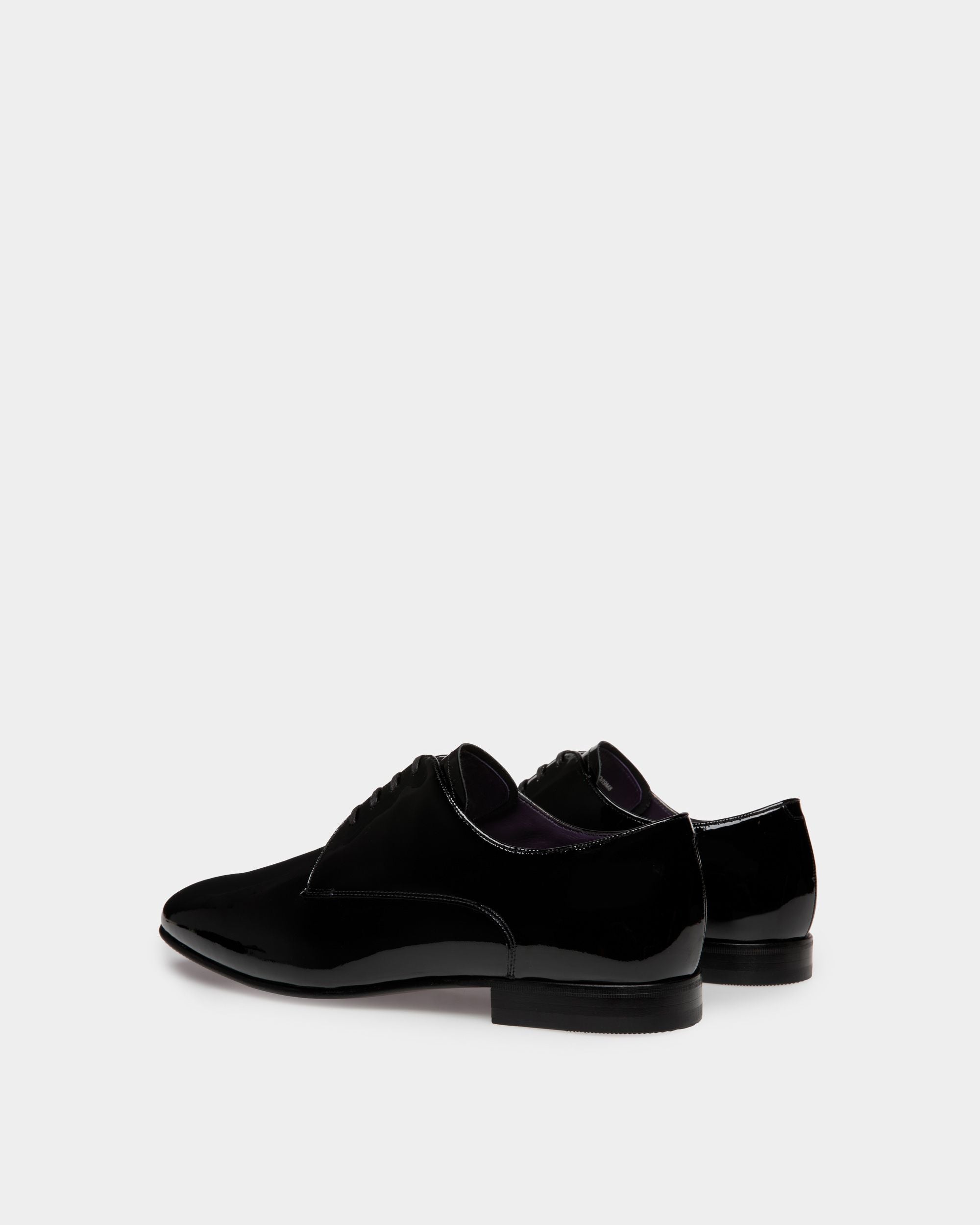 Suisse Derby in Black Patent Leather - Men's - Bally - 04