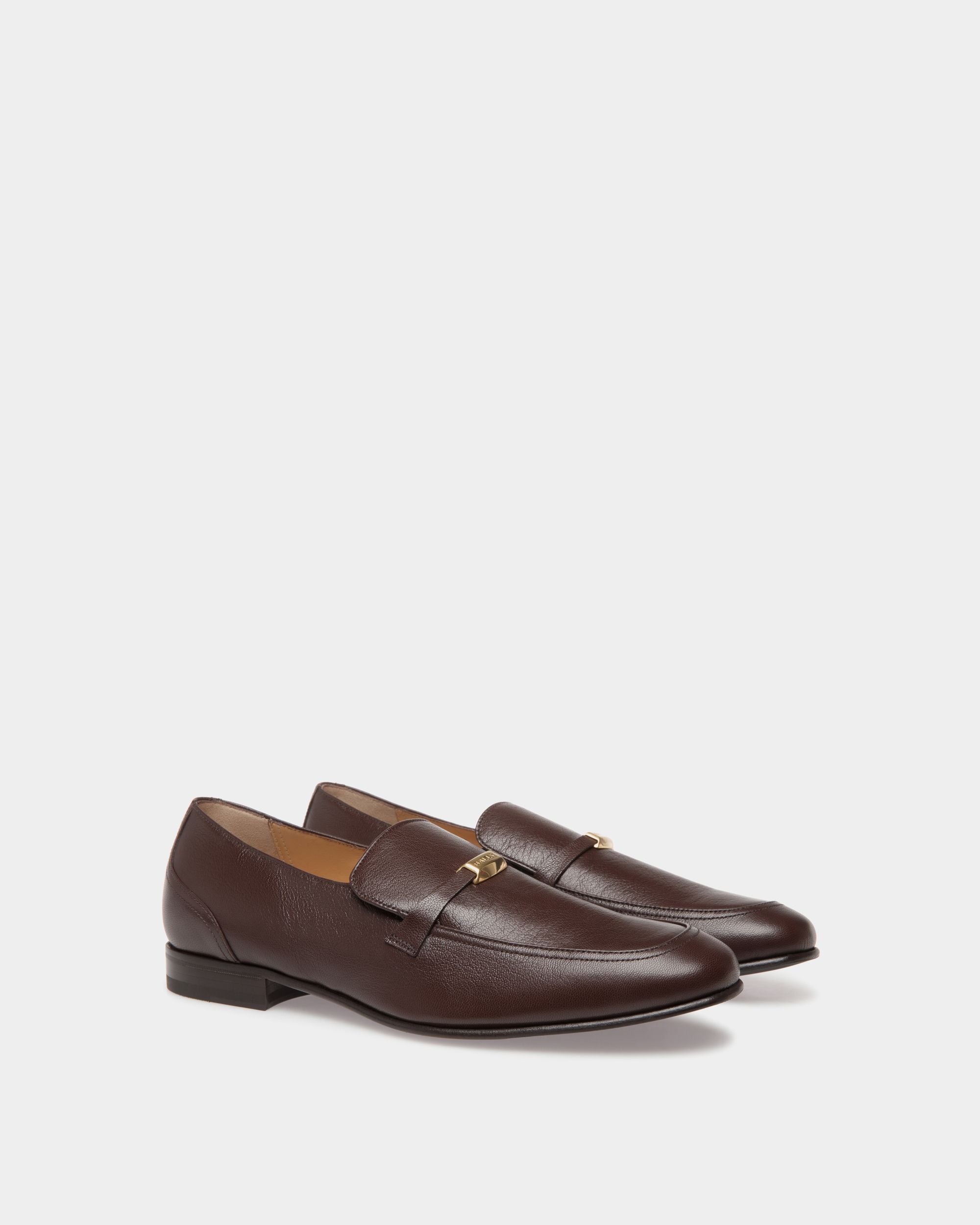 Loafer In Brown Leather - Homme - Bally - 02