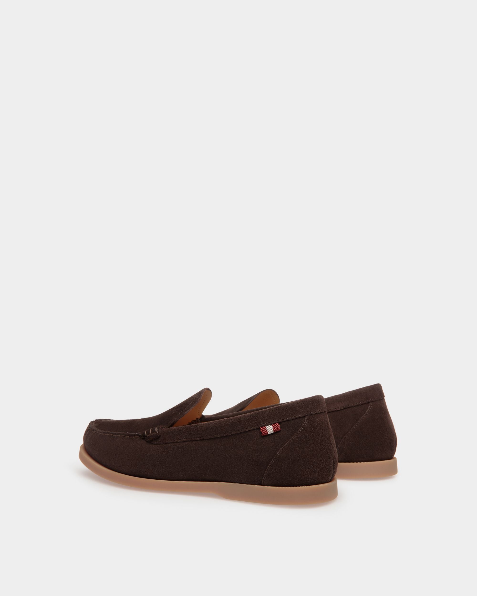 Nelson Loafer in Brown Suede - Men's - Bally - 04