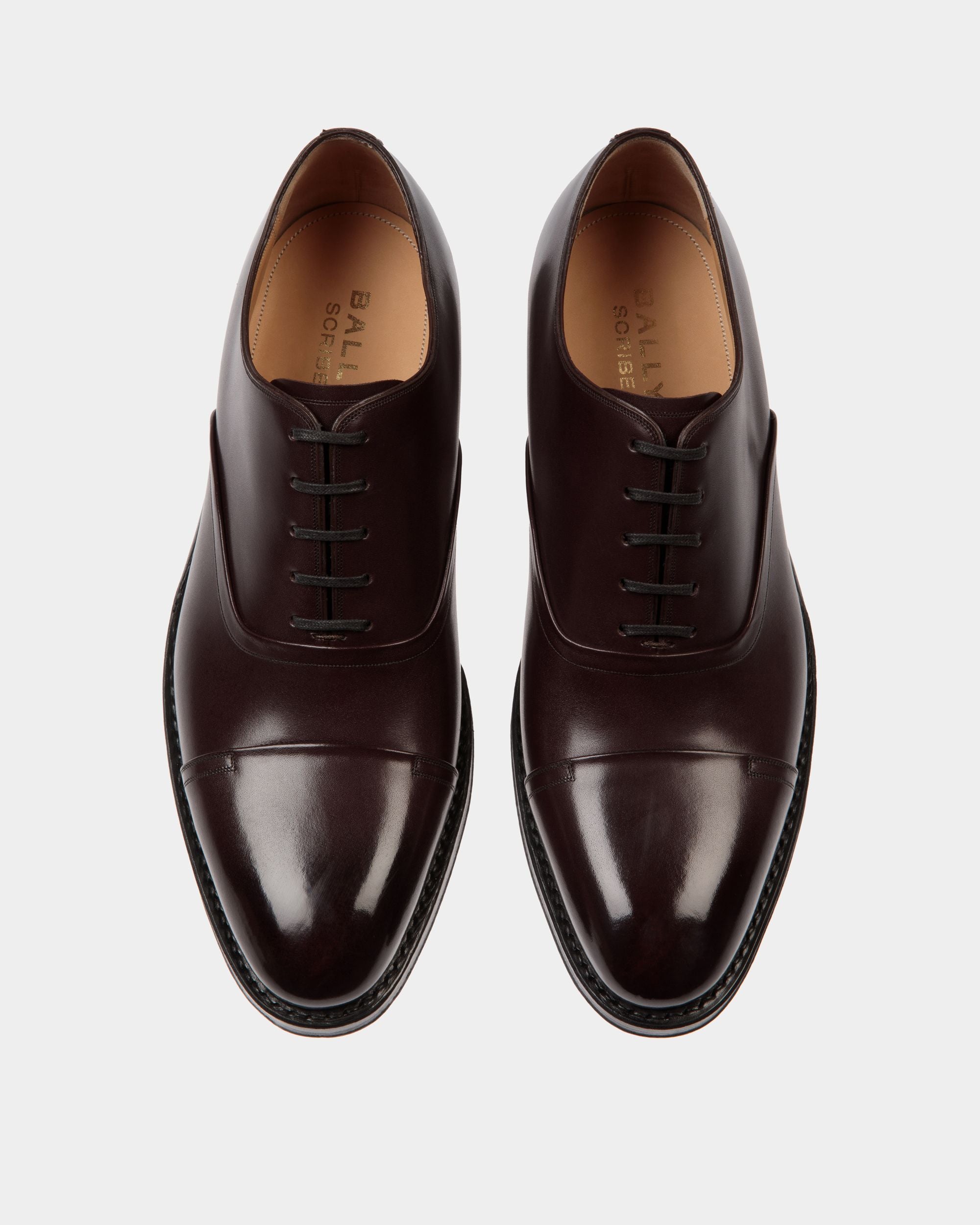 Oxfordschuh Scribe Un Aus Leder In Dunklem Burgunderrot - Herren - Bally - 05