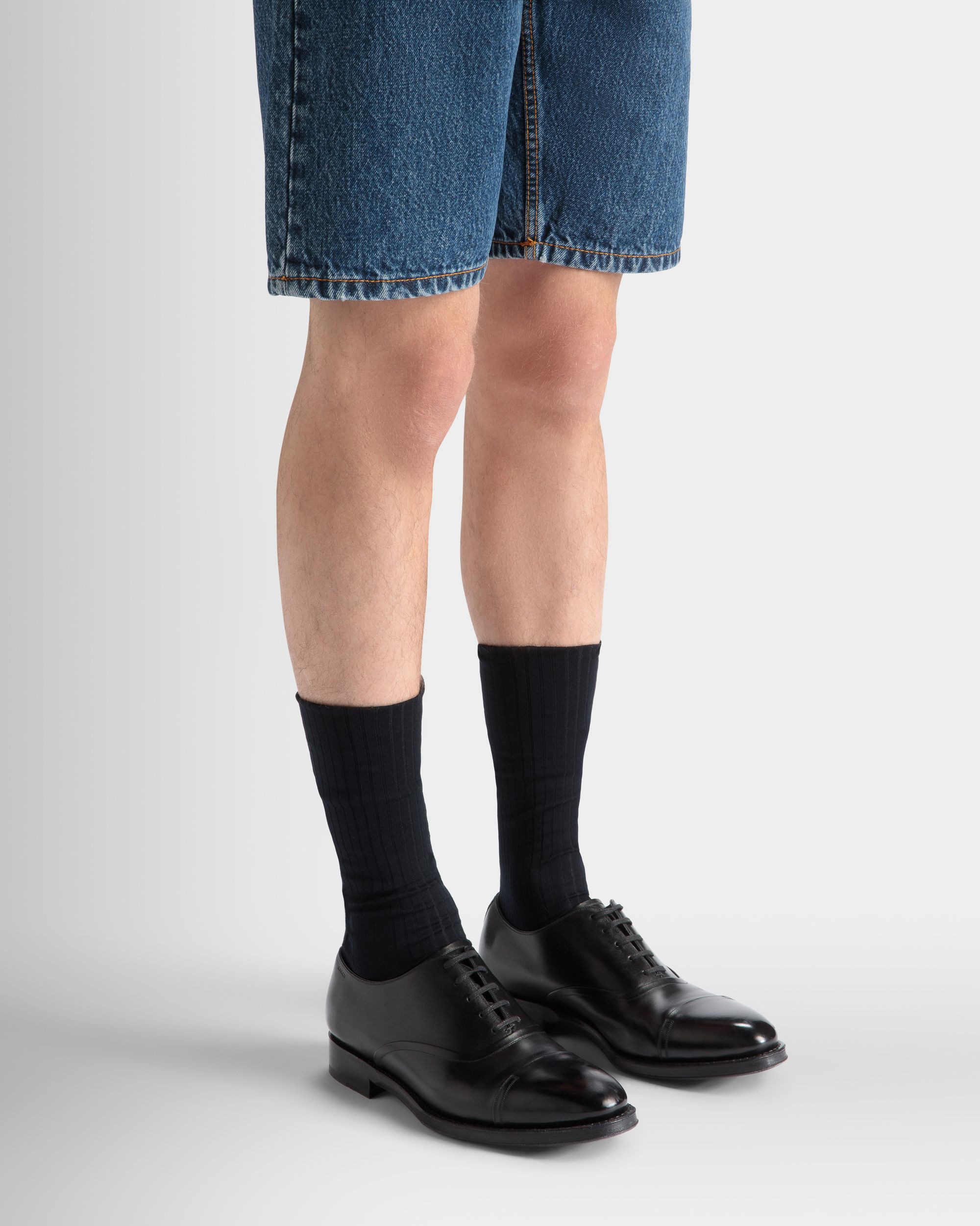 Richelieu Scribe Un En Cuir Noir - Homme - Bally - 02