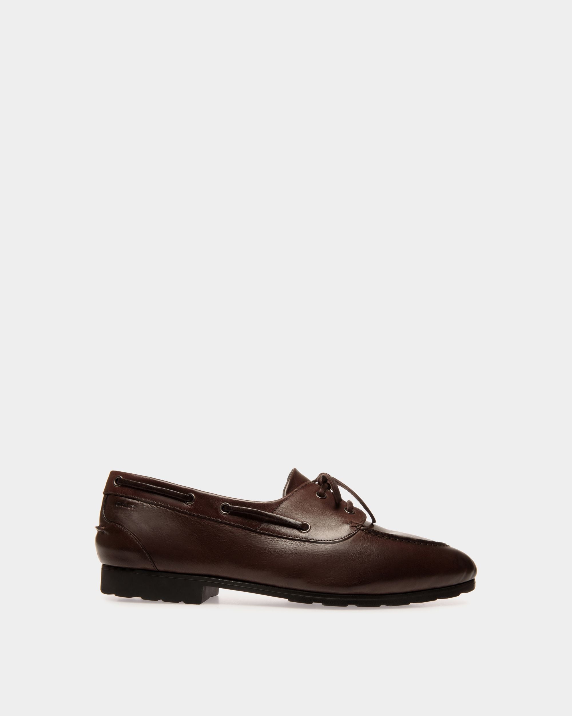 Mocasín Plume De Piel Ébano - Hombre - Bally - 01