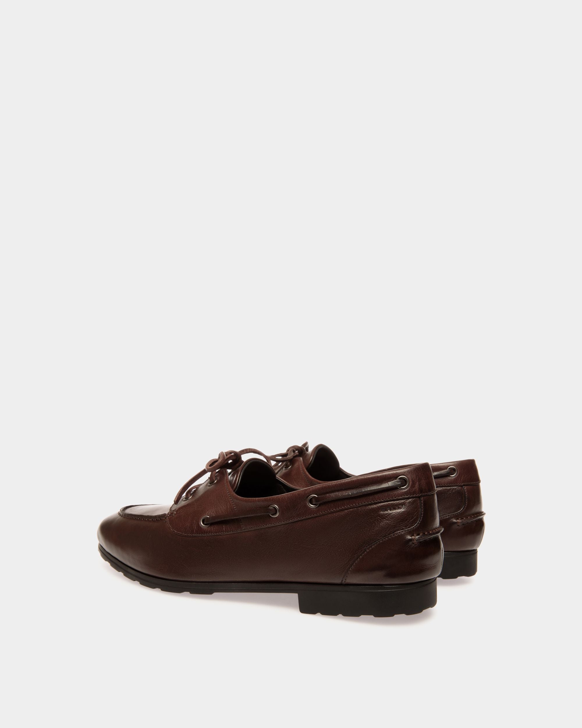 Mocasín Plume De Piel Ébano - Hombre - Bally - 03