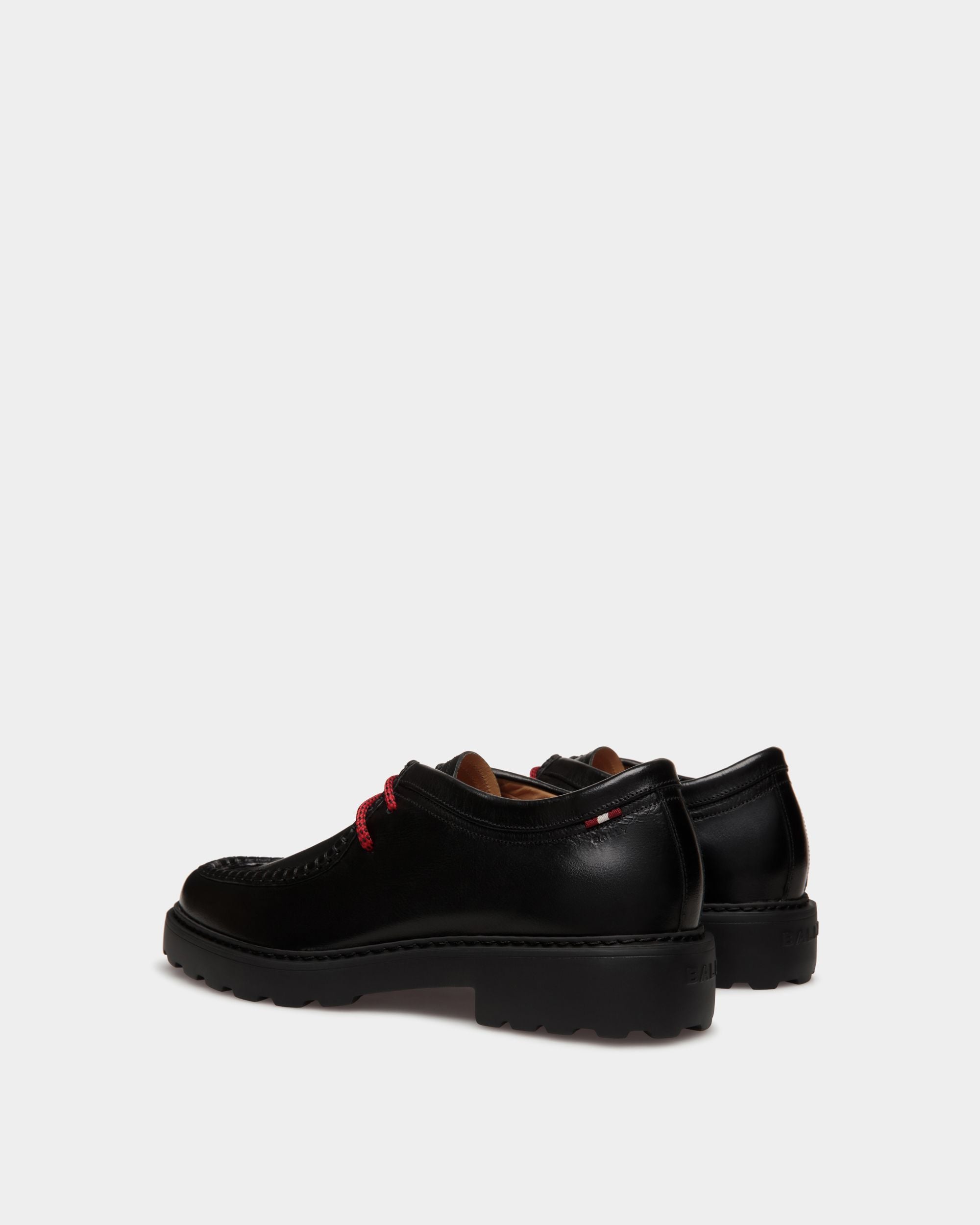 Gusto Derby in Black Leather - Men's - Bally - 03