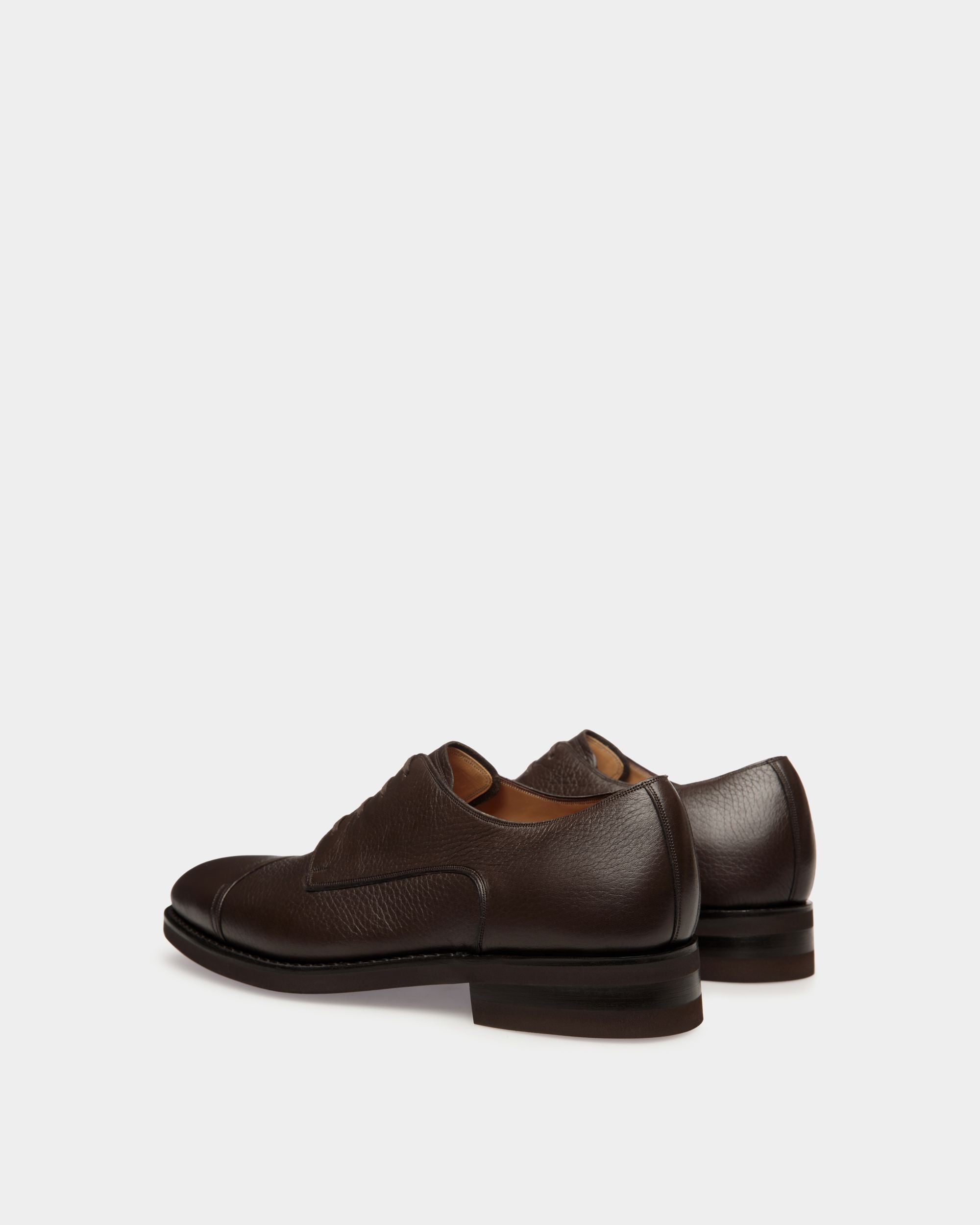 Derby Scribe Un En Cuir De Cerf Ebano - Homme - Bally - 03