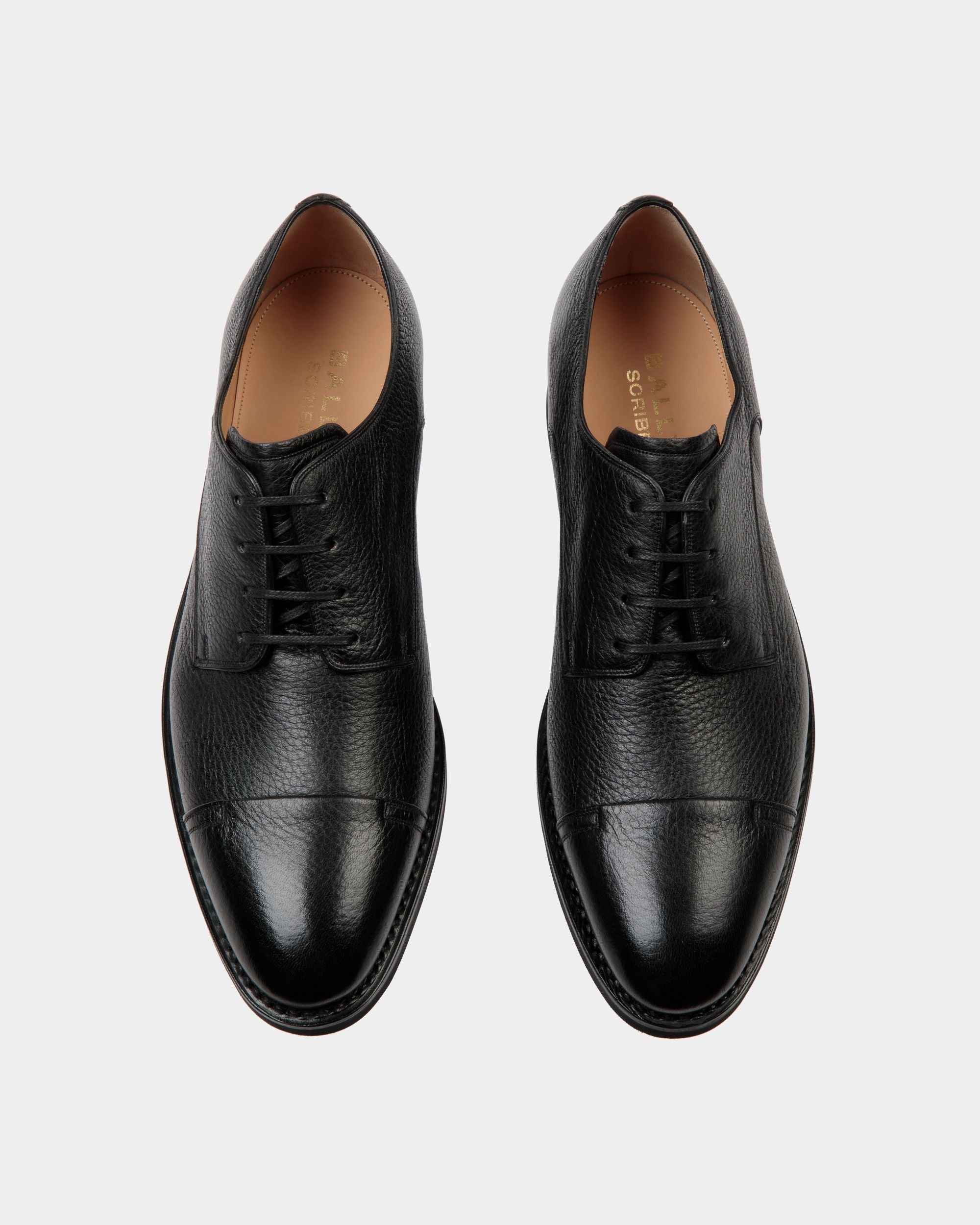 Derby Scribe Un En Cuir De Cerf Noir - Homme - Bally - 04