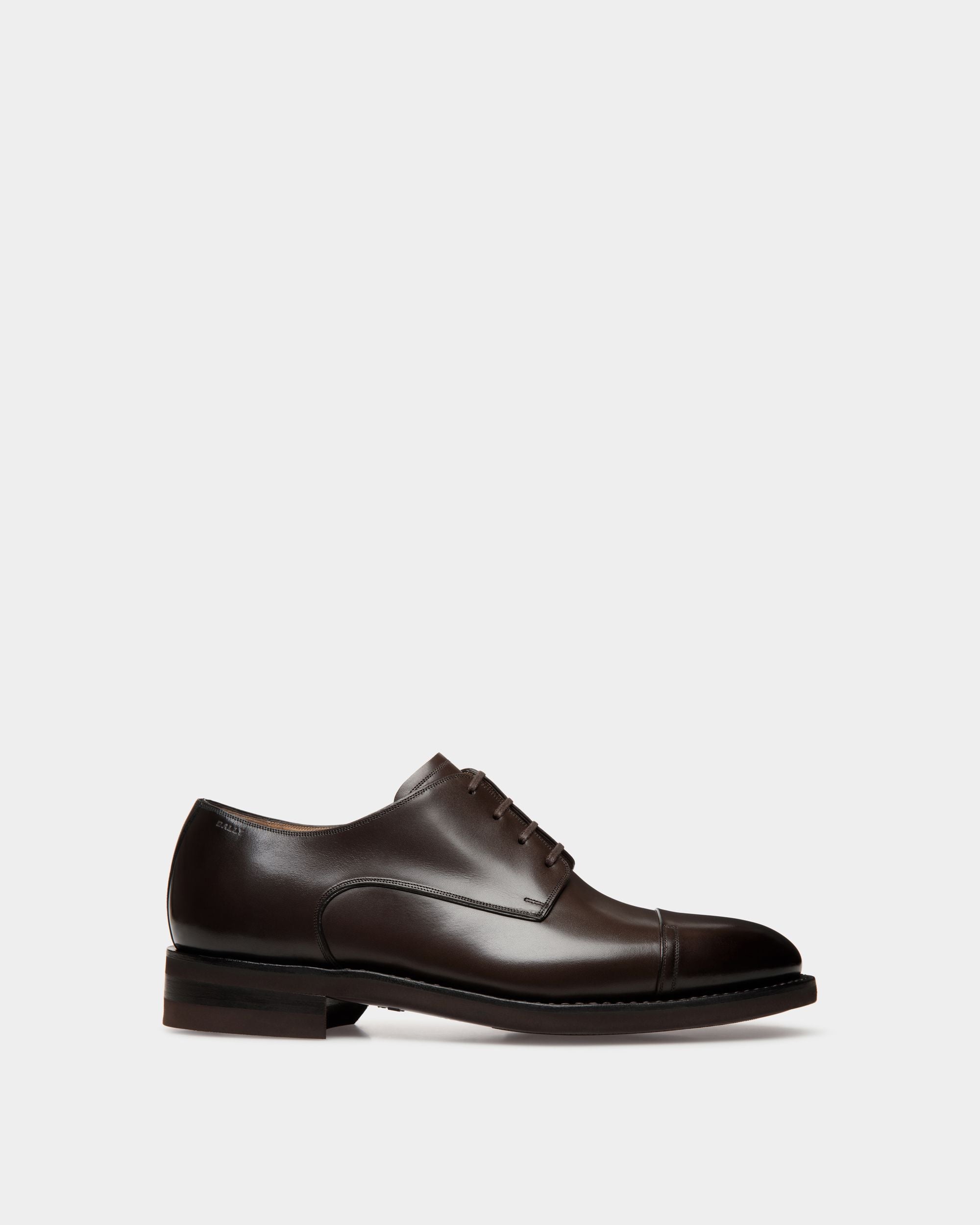 Scribe Un Derby in Ebano Leather - Herren - Bally - 01