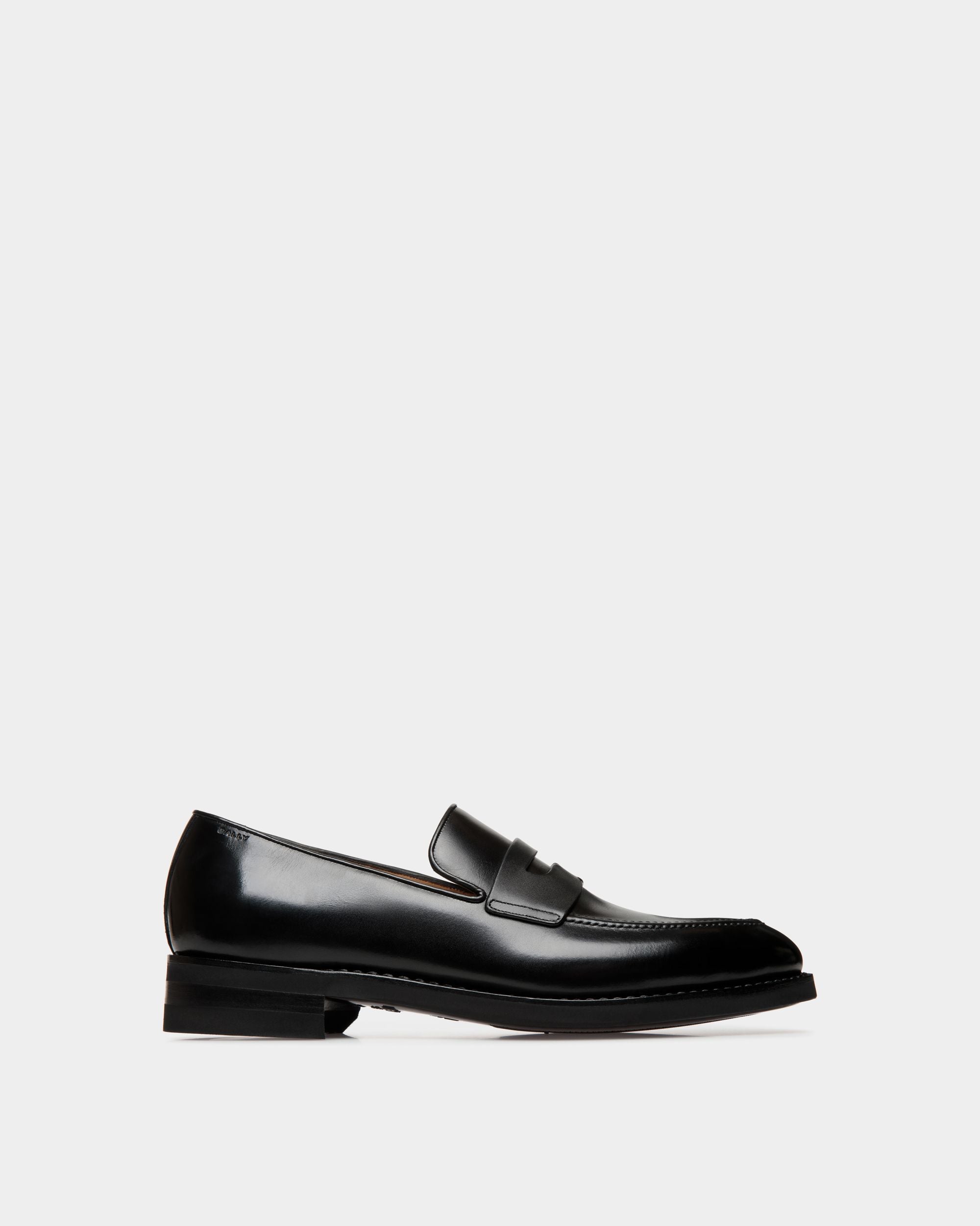 Mocassin Scribe Un En Cuir Noir - Homme - Bally - 01