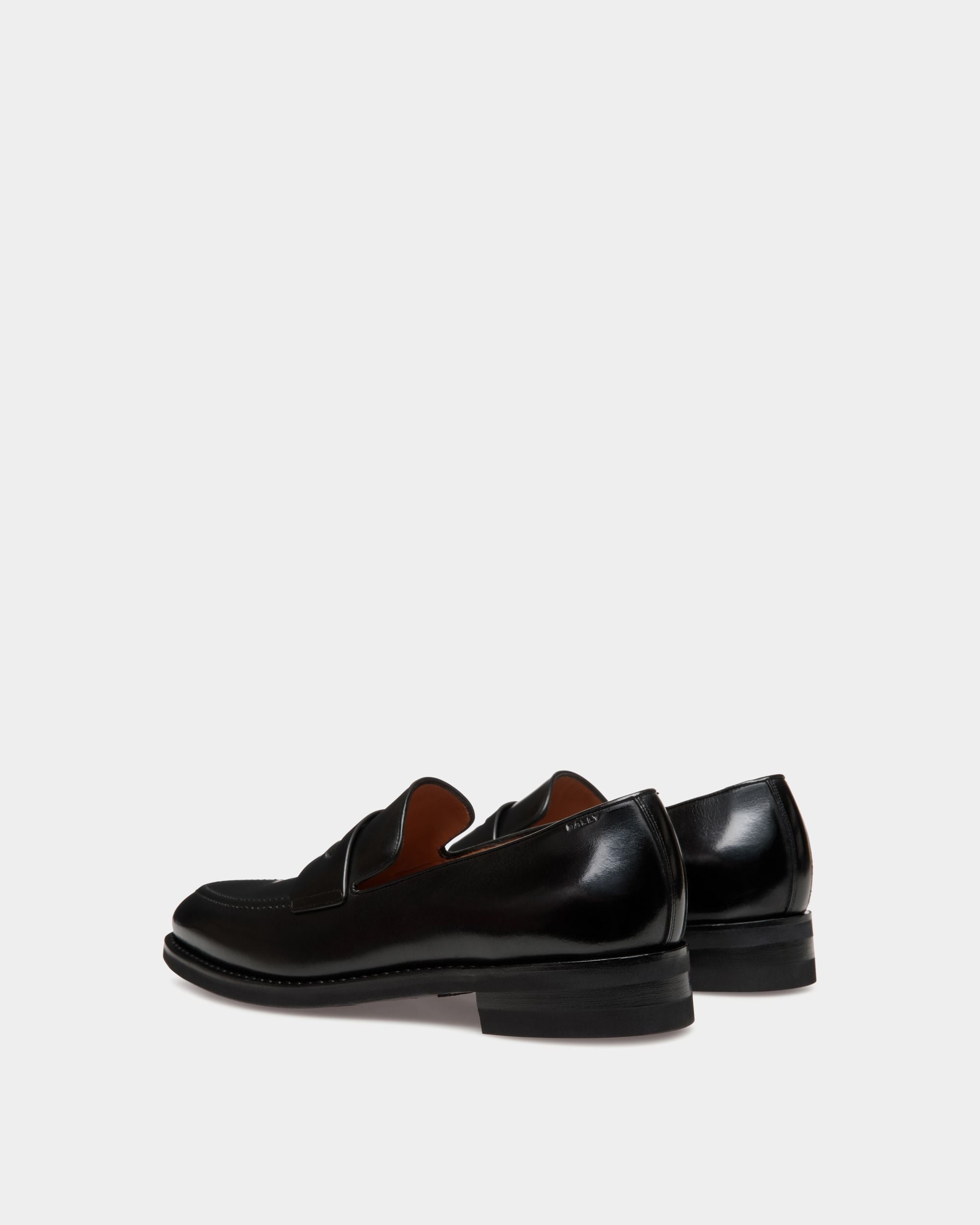 Mocassin Scribe Un En Cuir Noir - Homme - Bally - 03