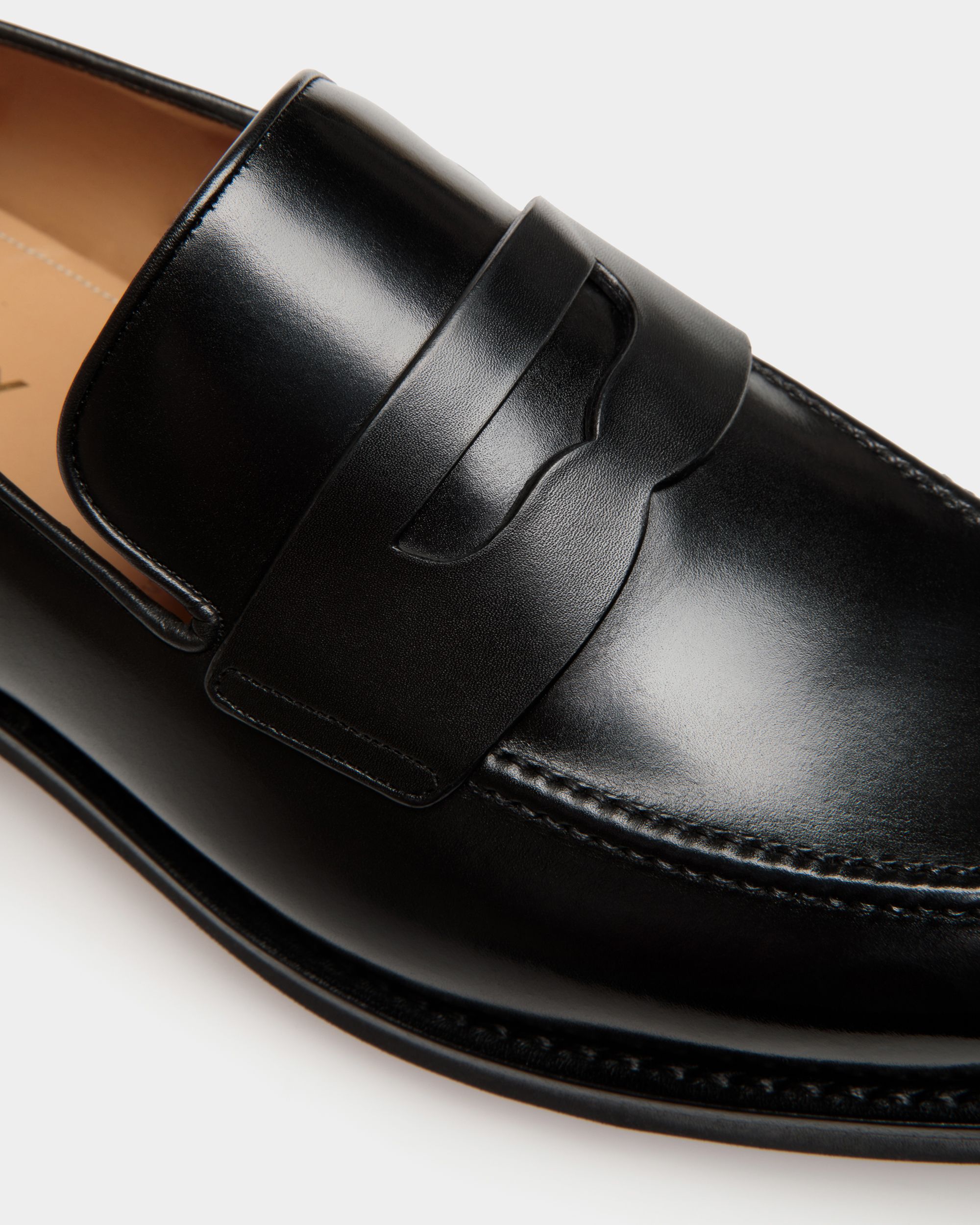 Mocassin Scribe Un En Cuir Noir - Homme - Bally - 05