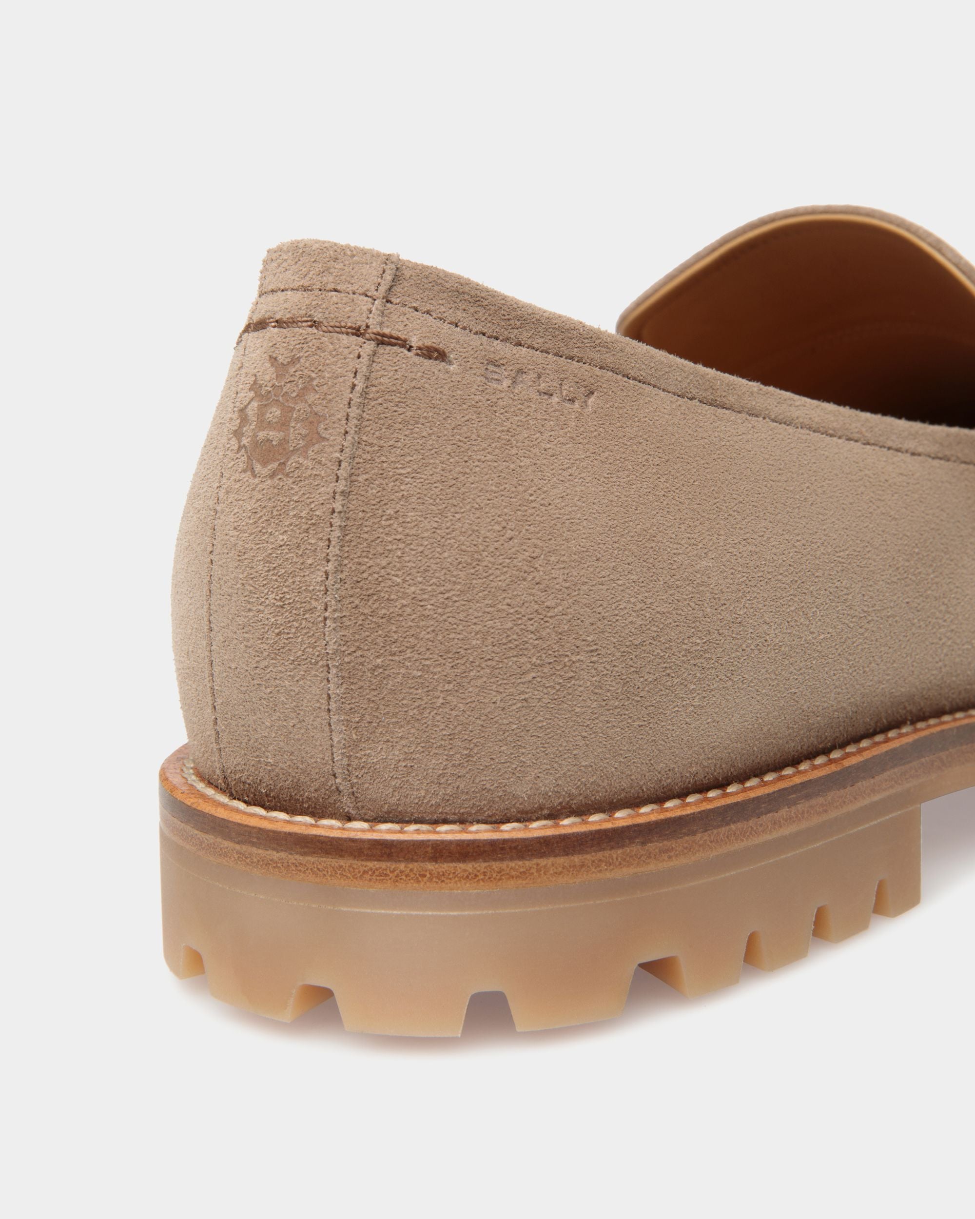 Mocassin Solaria En Daim Taupe - Homme - Bally - 06