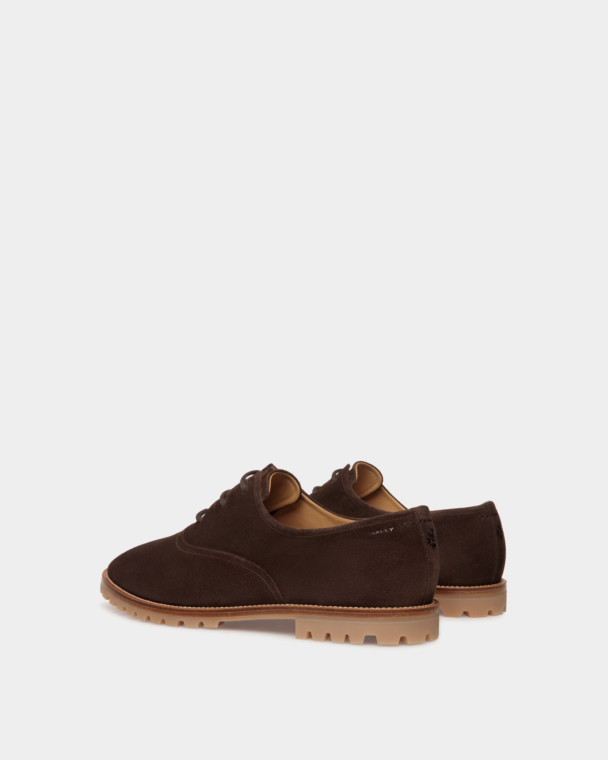 Solaria Oxford in Ebano Suede - Men's - Bally - 04