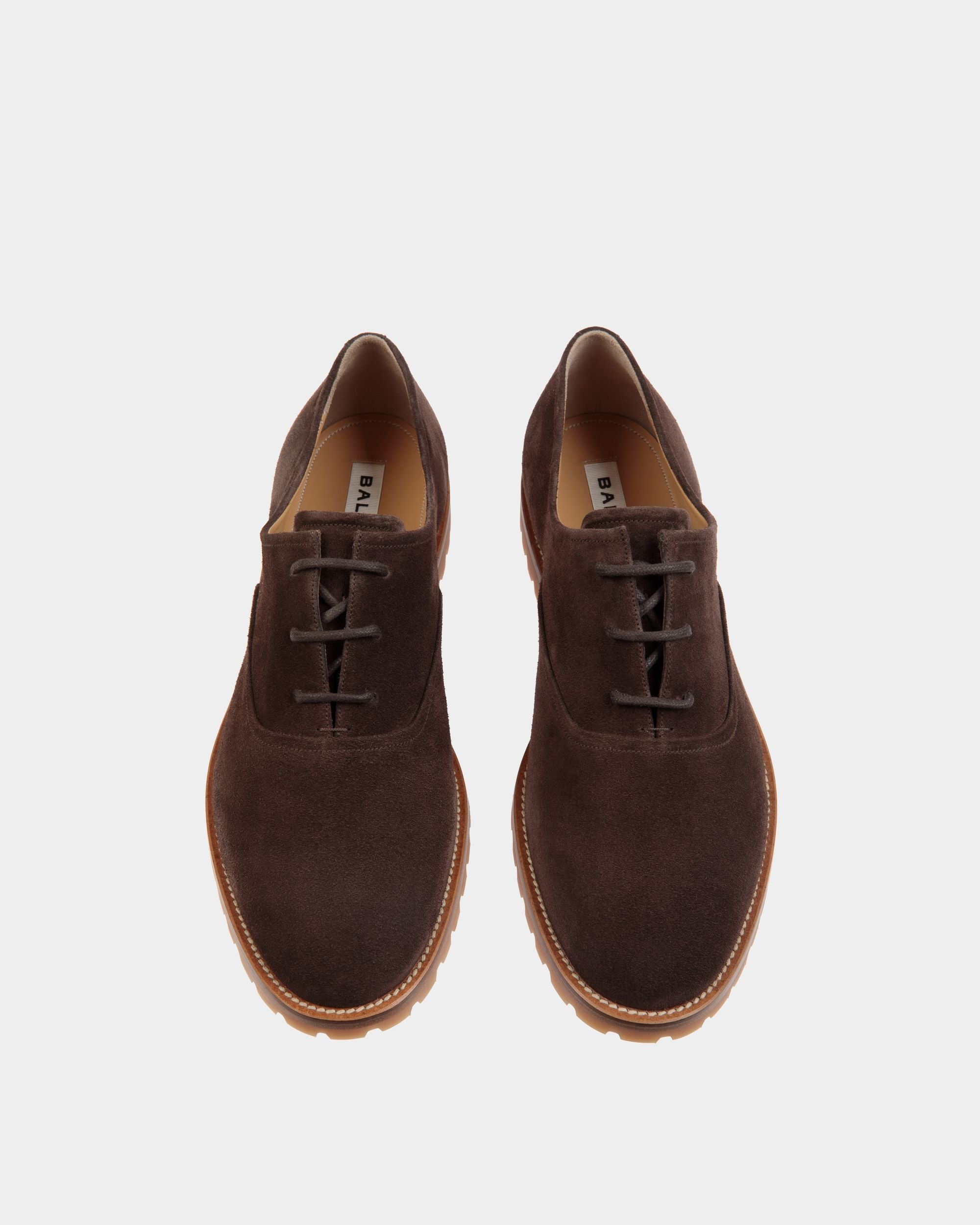 Solaria Oxford in Ebano Suede - Men's - Bally - 05