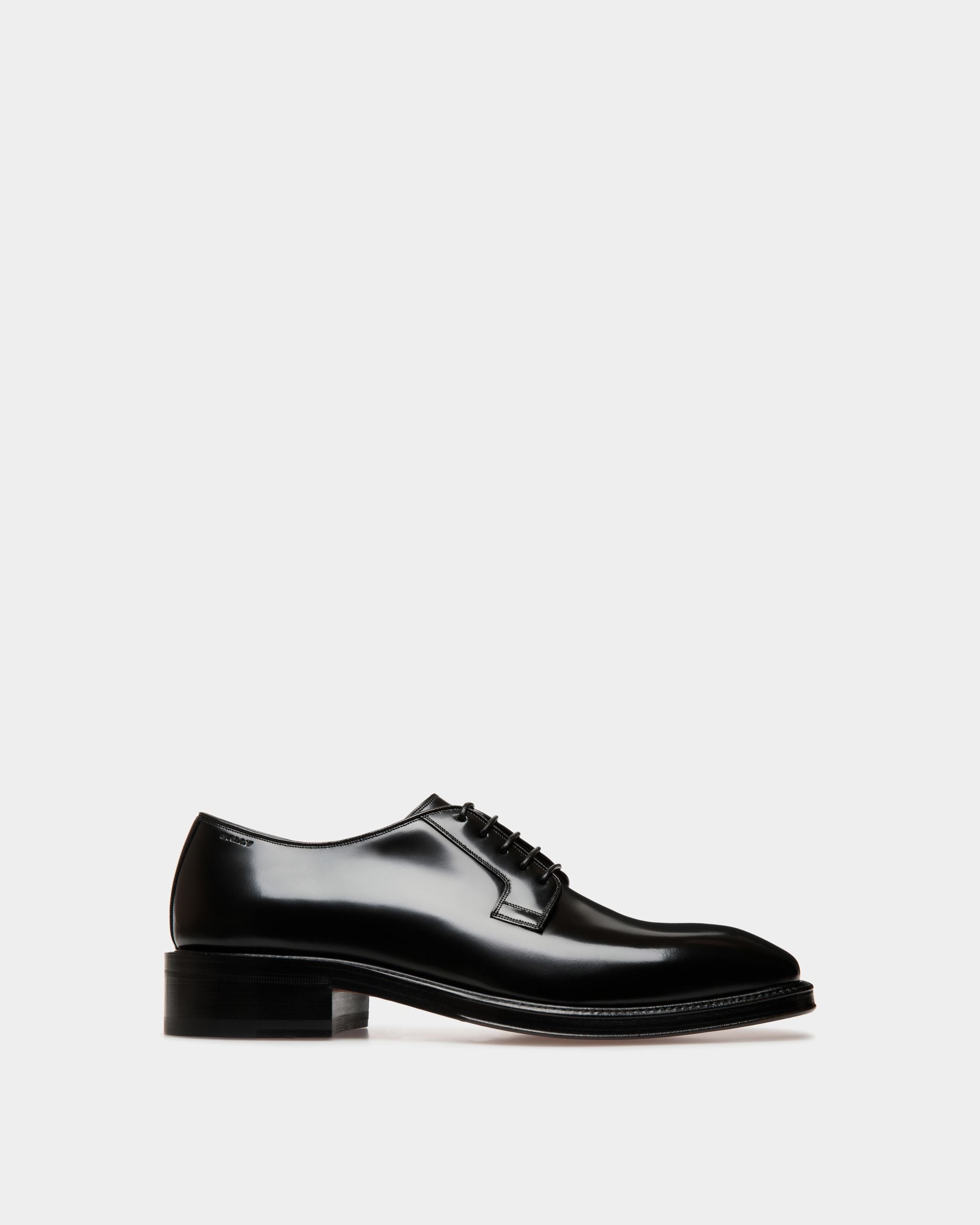 Sockel Derby In Black Leather - Men's - Bally - 01