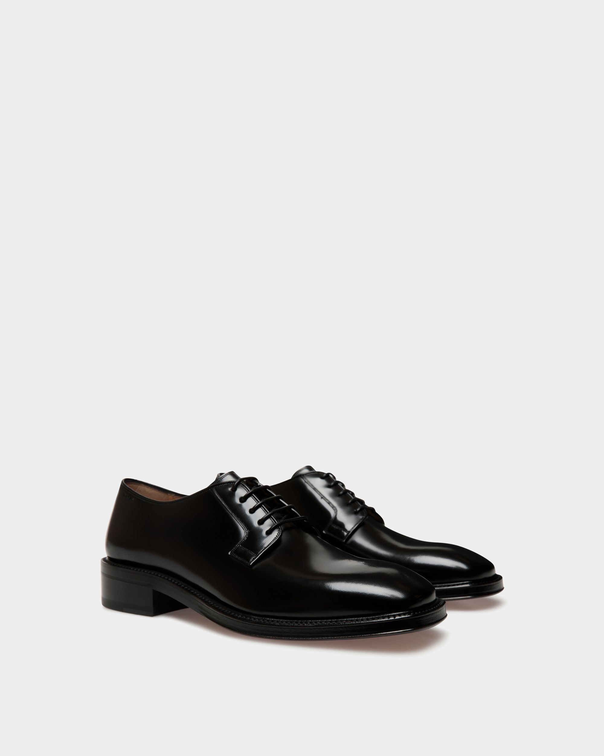 Sockel Derby In Black Leather - Men's - Bally - 03