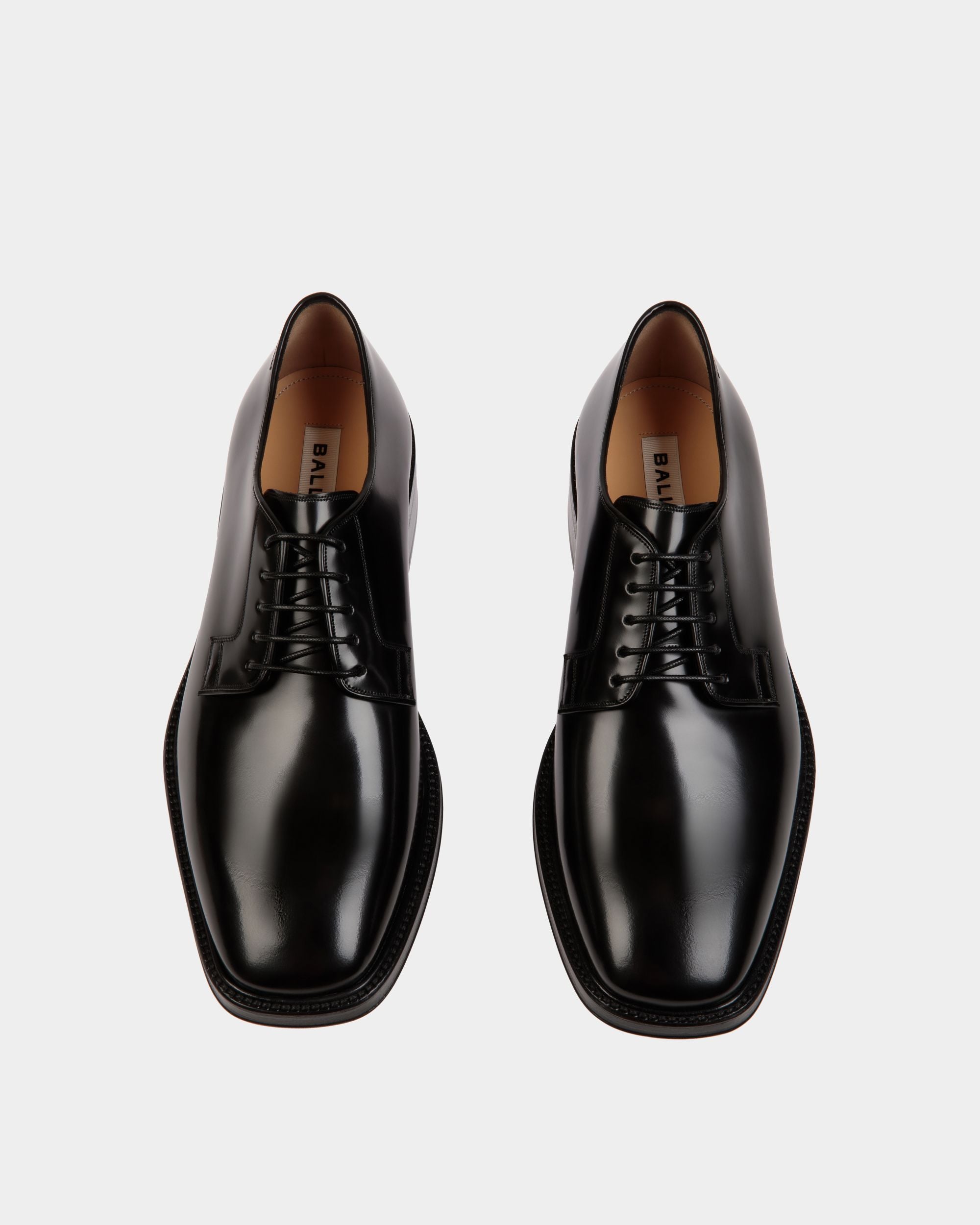 Sockel Derby In Black Leather - Men's - Bally - 05