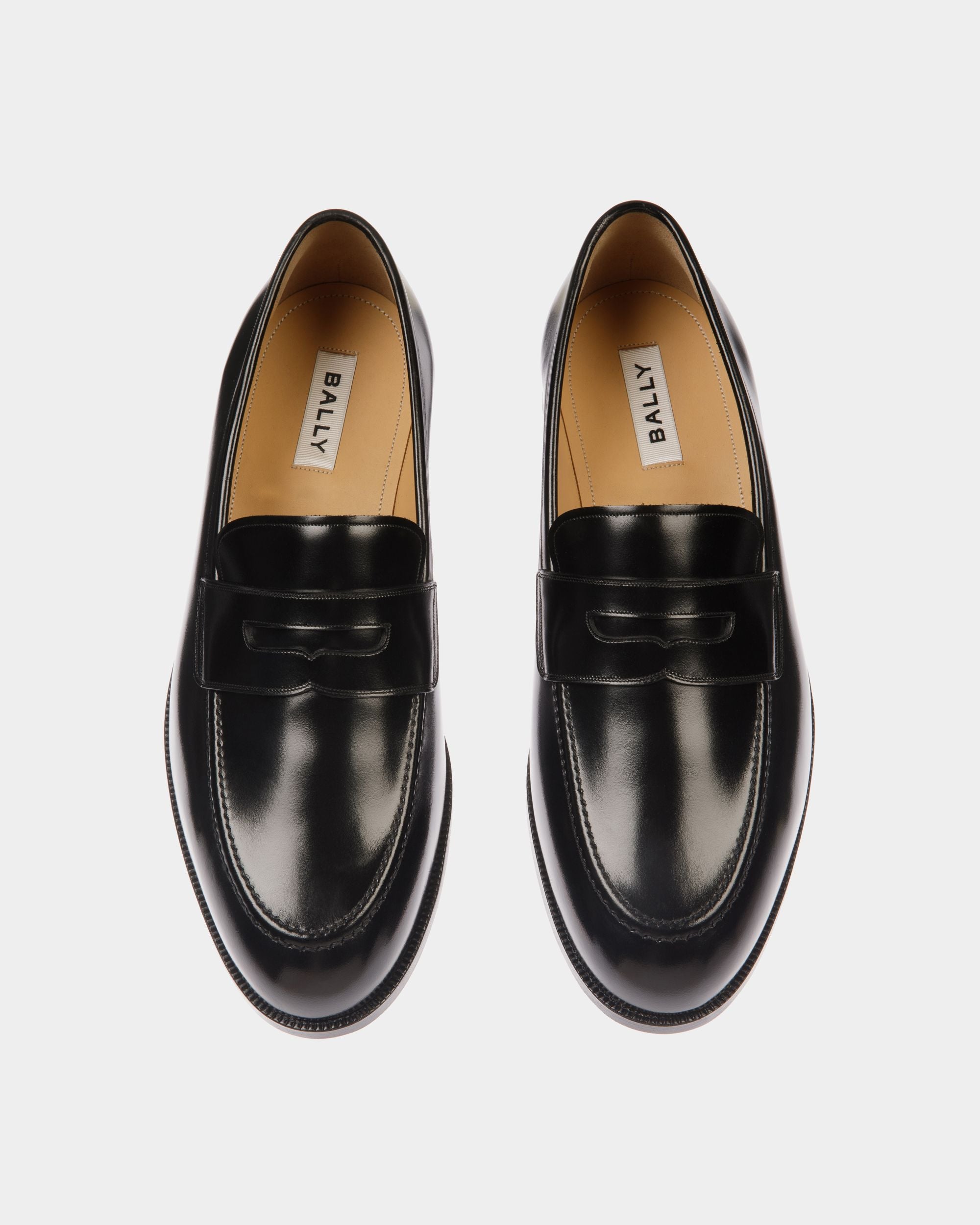 Carl Loafer in Black Leather - Men's - Bally - 04