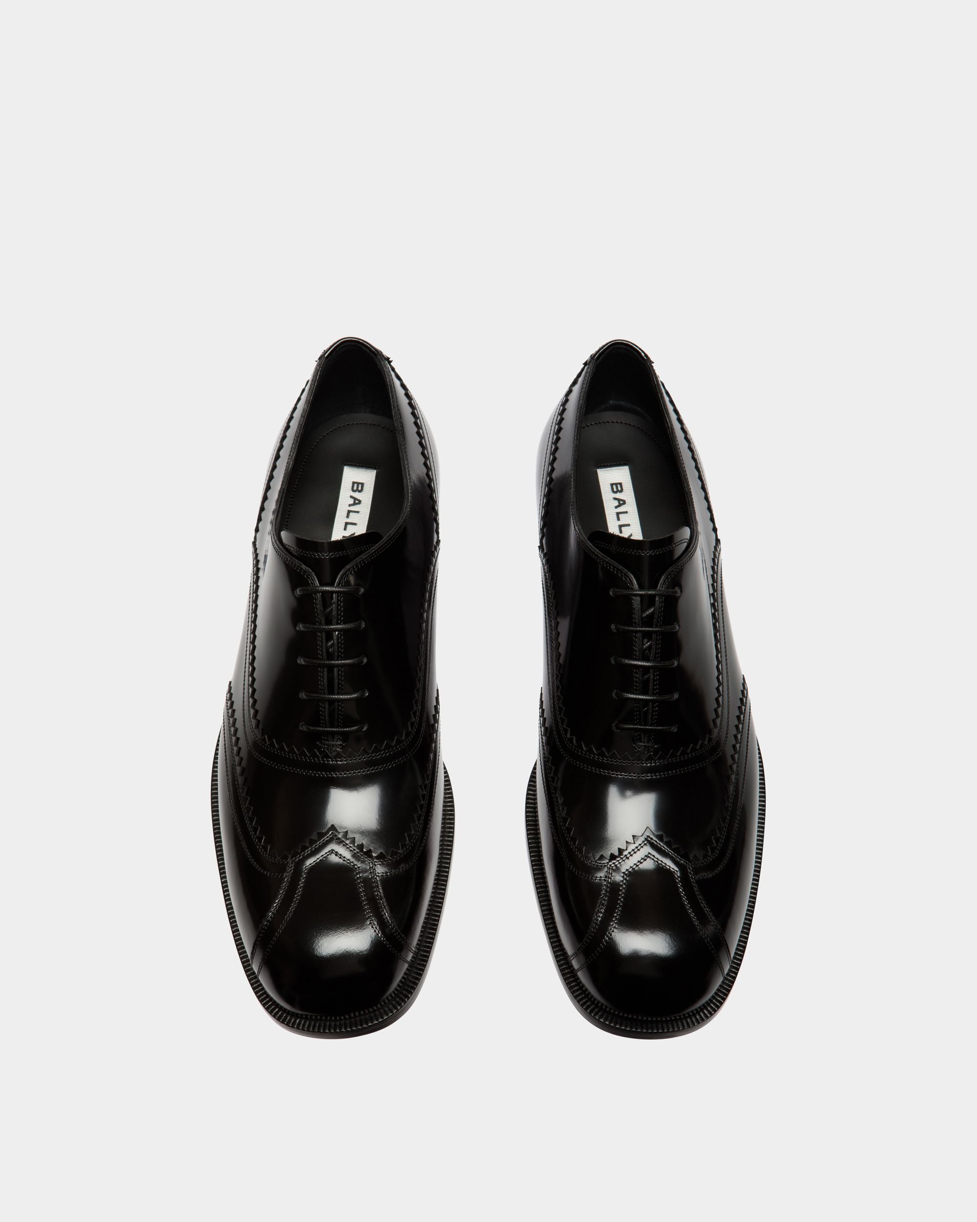 Richelieu Spiegel En Cuir Noir - Homme - Bally - 04