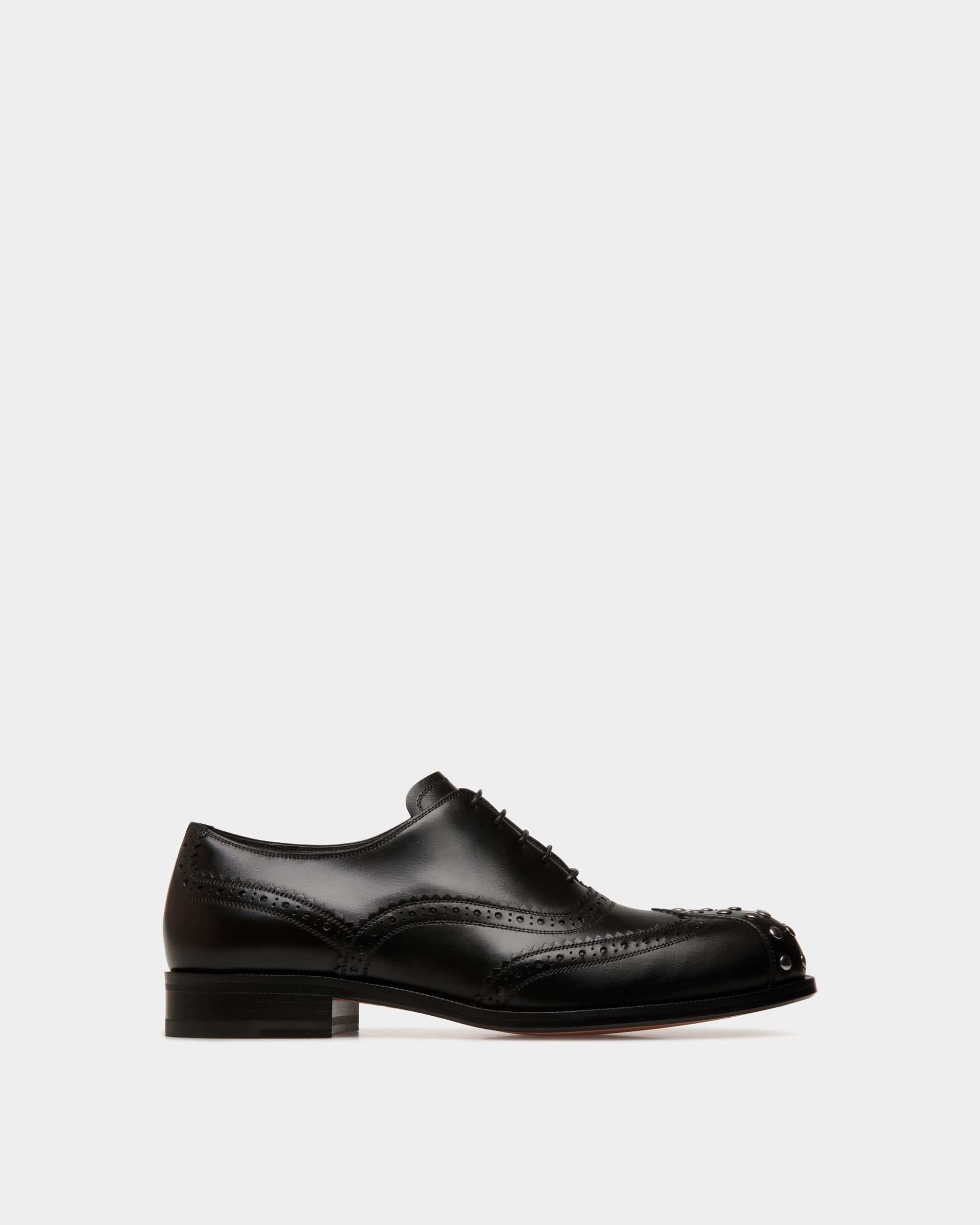 Richelieu Spiegel En Cuir Noir - Homme - Bally - 01
