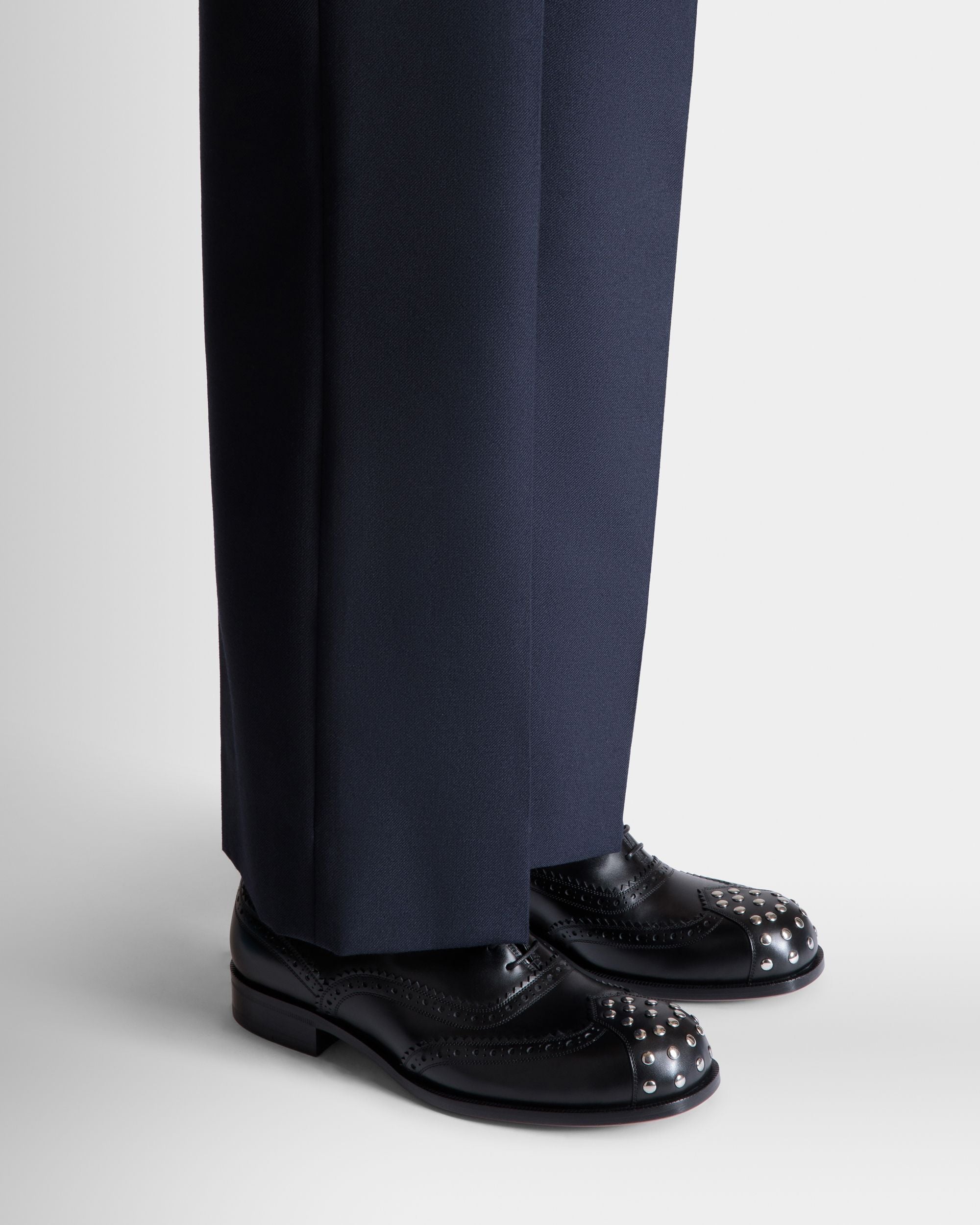 Richelieu Spiegel En Cuir Noir - Homme - Bally - 02