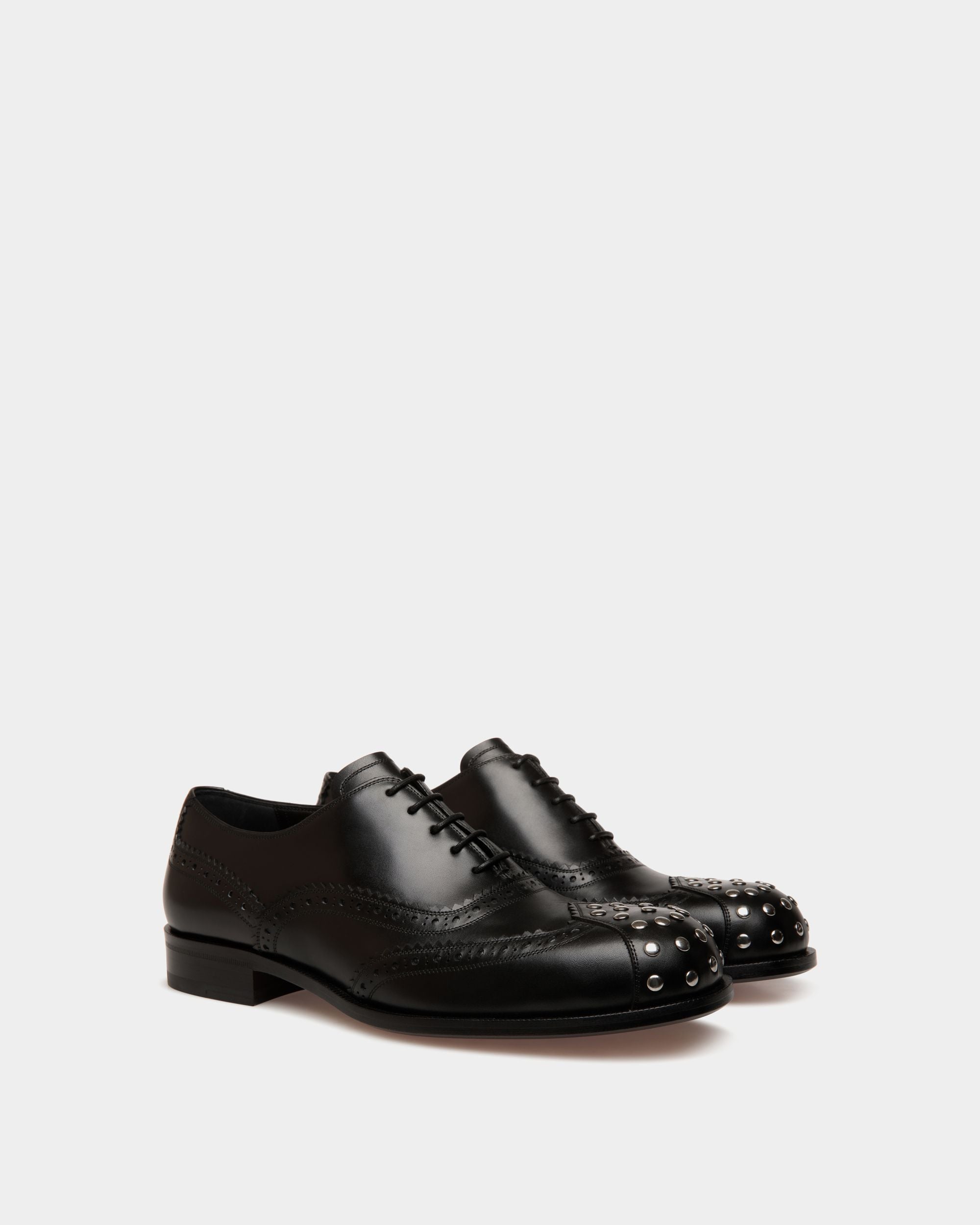 Richelieu Spiegel En Cuir Noir - Homme - Bally - 03